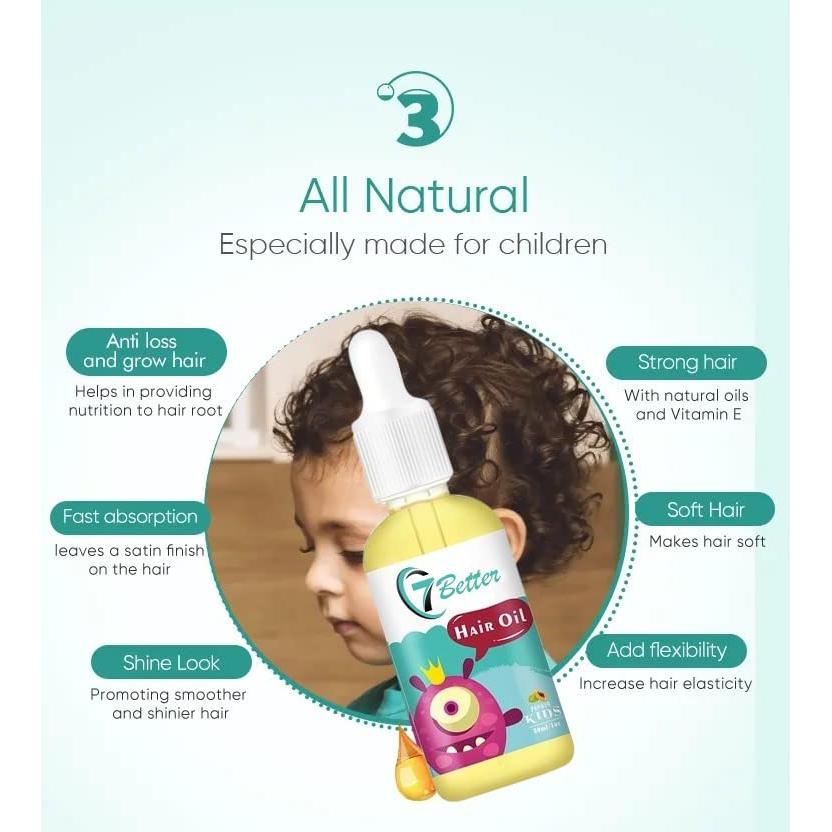 Suero Crecimiento Cabello Bebés 7better 81g Aceite Semilla Negra