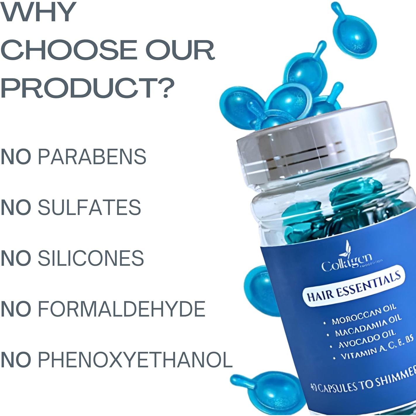 Aceite para Cabello Xi'an Heiner 40 Cápsulas 142 g Sin Enjuague