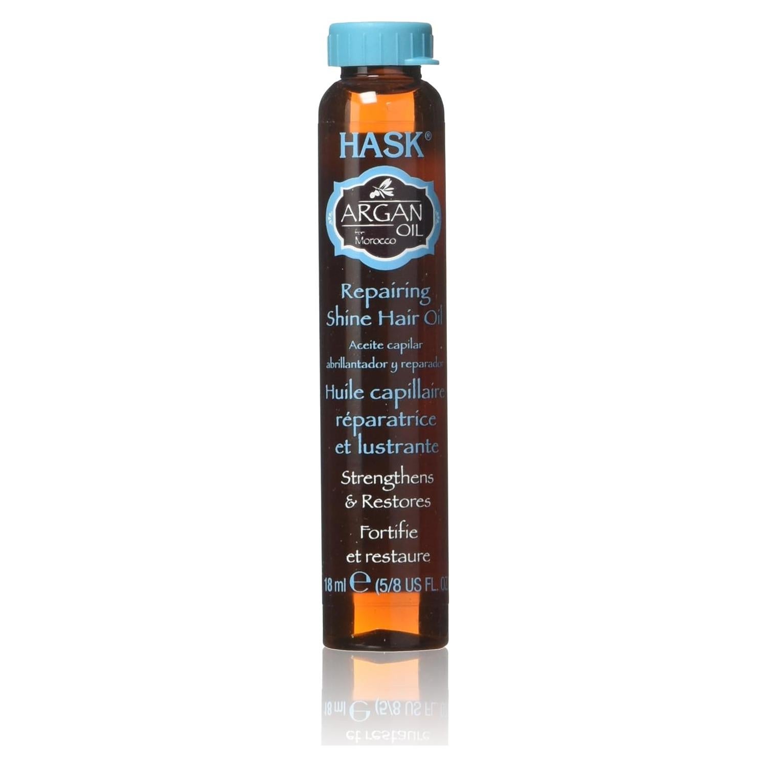Aceite de Argán Hask Reparador Brillante 12x17.7ml