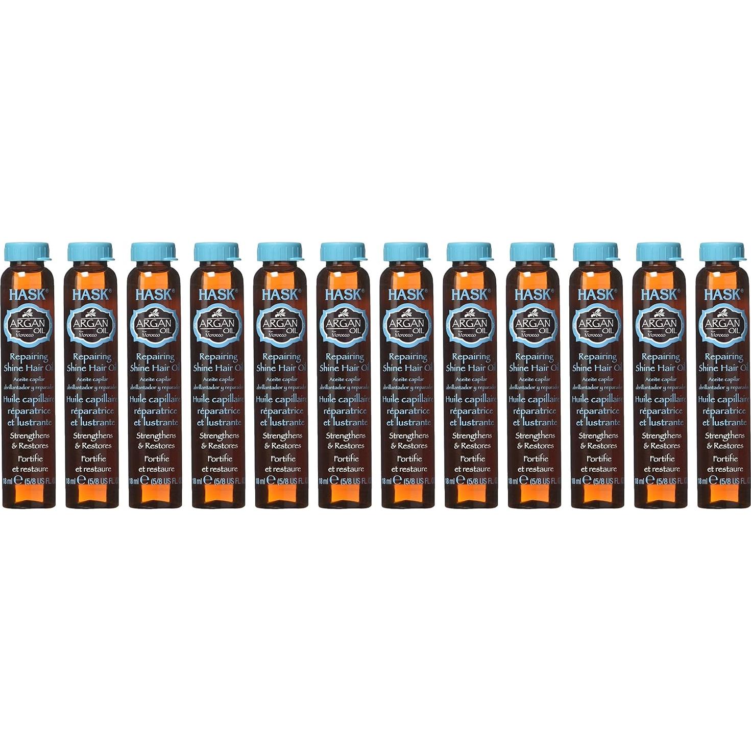 Aceite de Argán Hask Reparador Brillante 12x17.7ml