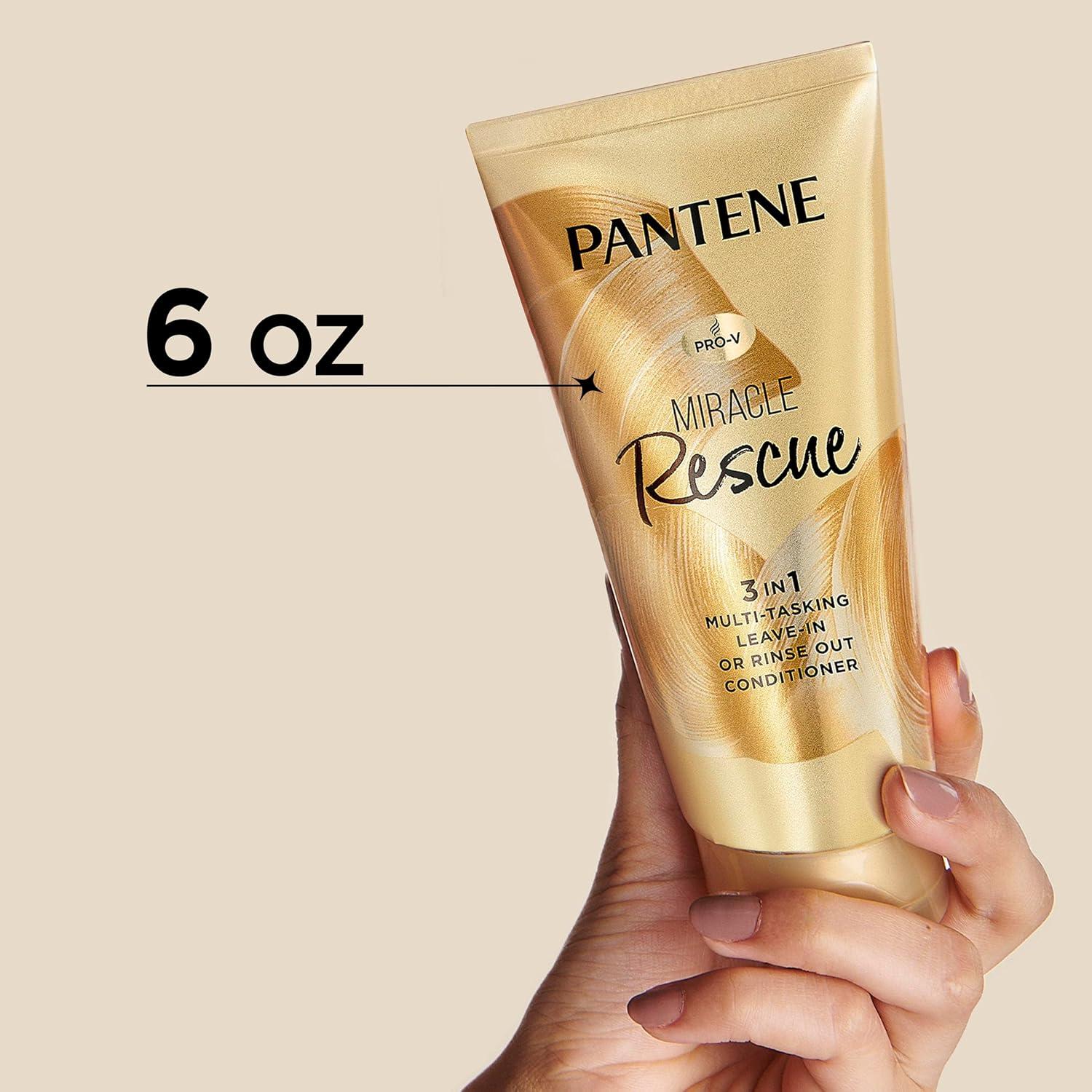 Acondicionador sin enjuague Pantene Miracle Rescue 177 ml - Hidratante y protector térmico