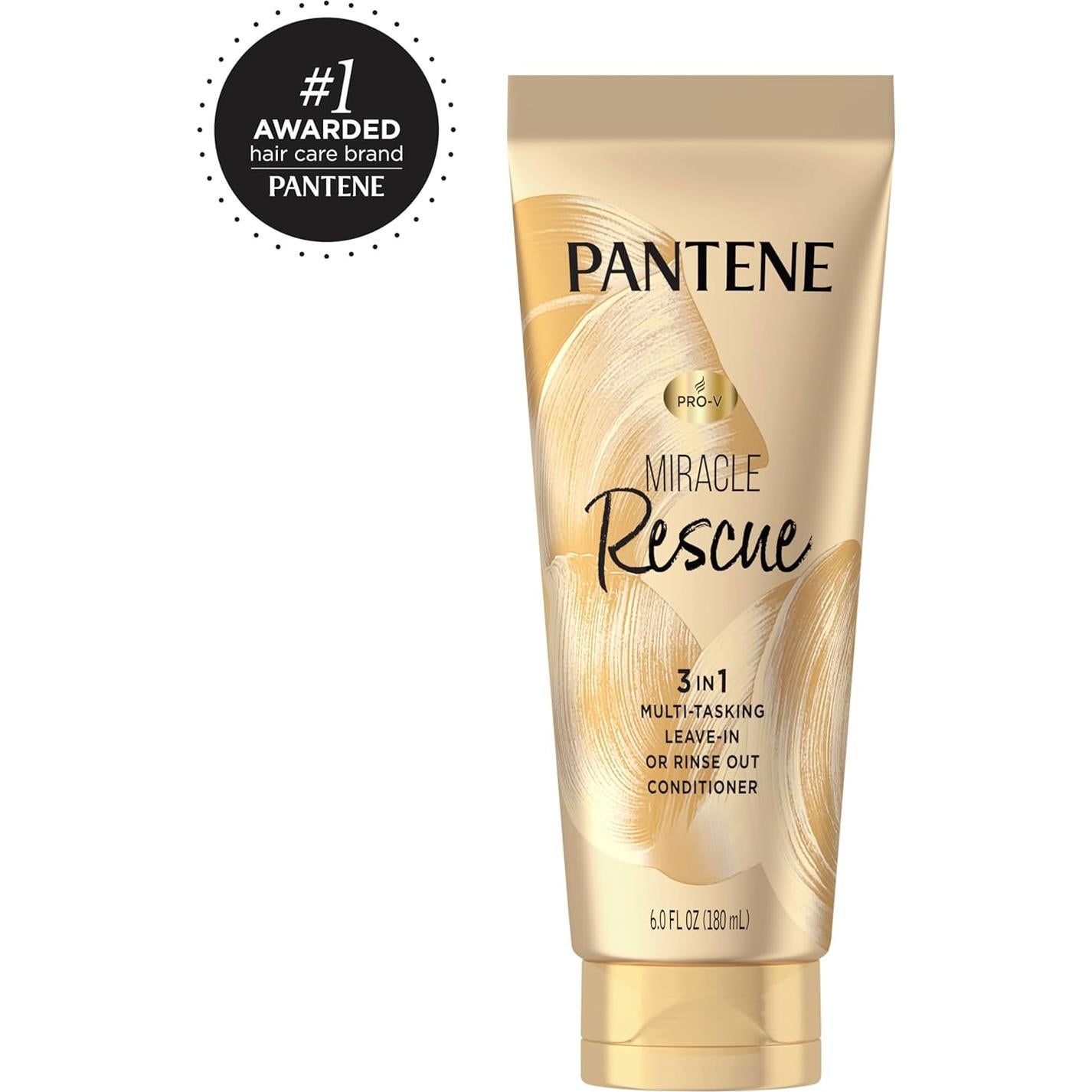 Acondicionador sin enjuague Pantene Miracle Rescue 177 ml - Hidratante y protector térmico