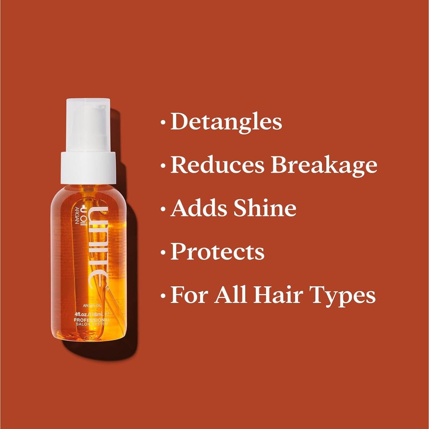 Aceite de Argán Multifuncional UNITE Hair 118 ml - Hidratación y Brillo