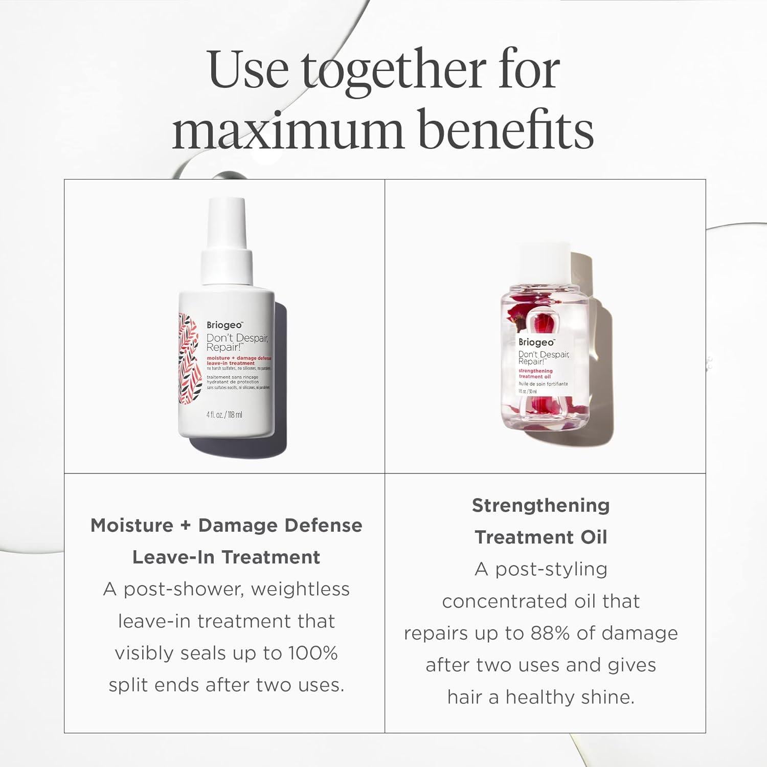 Tratamiento Sin Enjuague Briogeo 118 ml - Repara y Protege