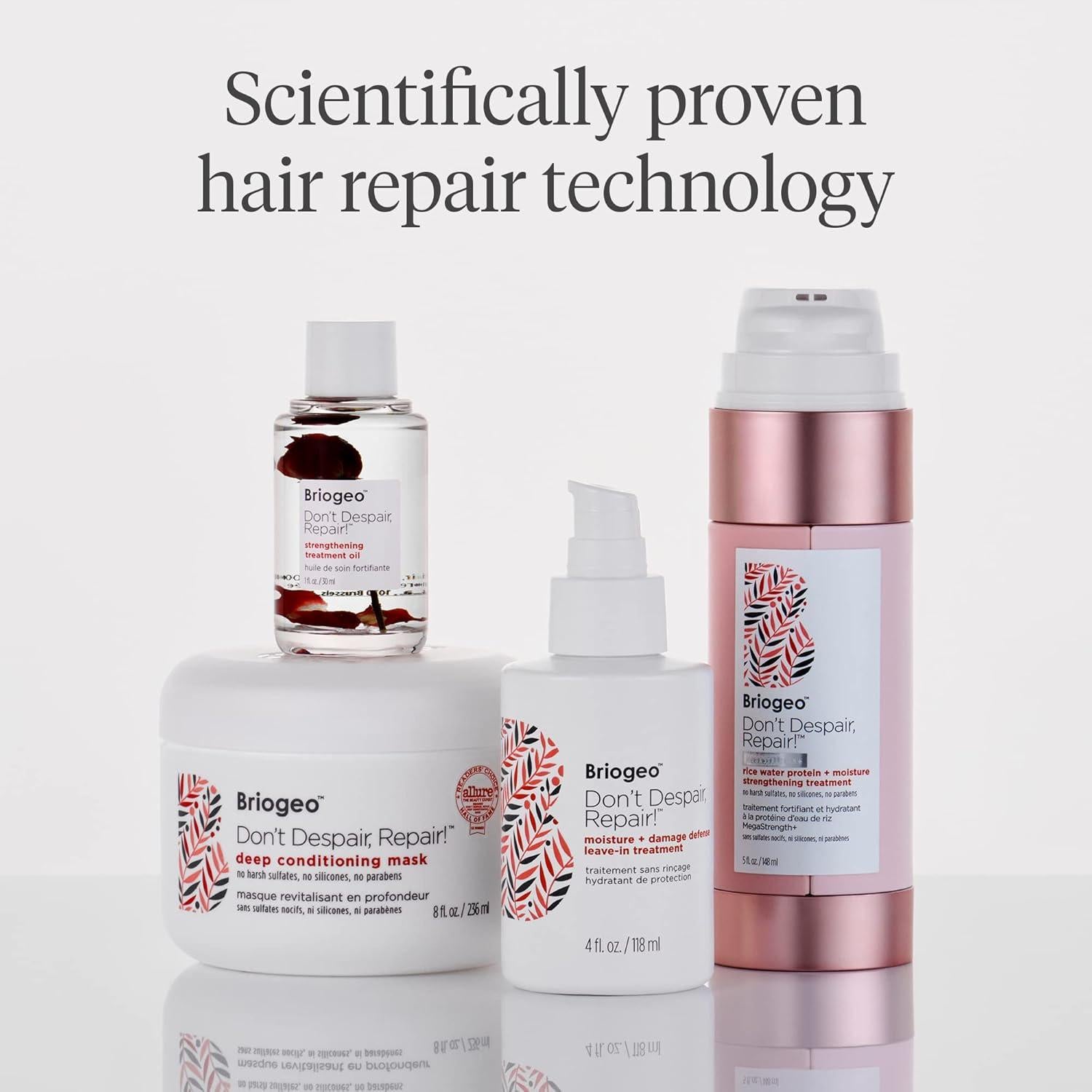 Tratamiento Sin Enjuague Briogeo 118 ml - Repara y Protege