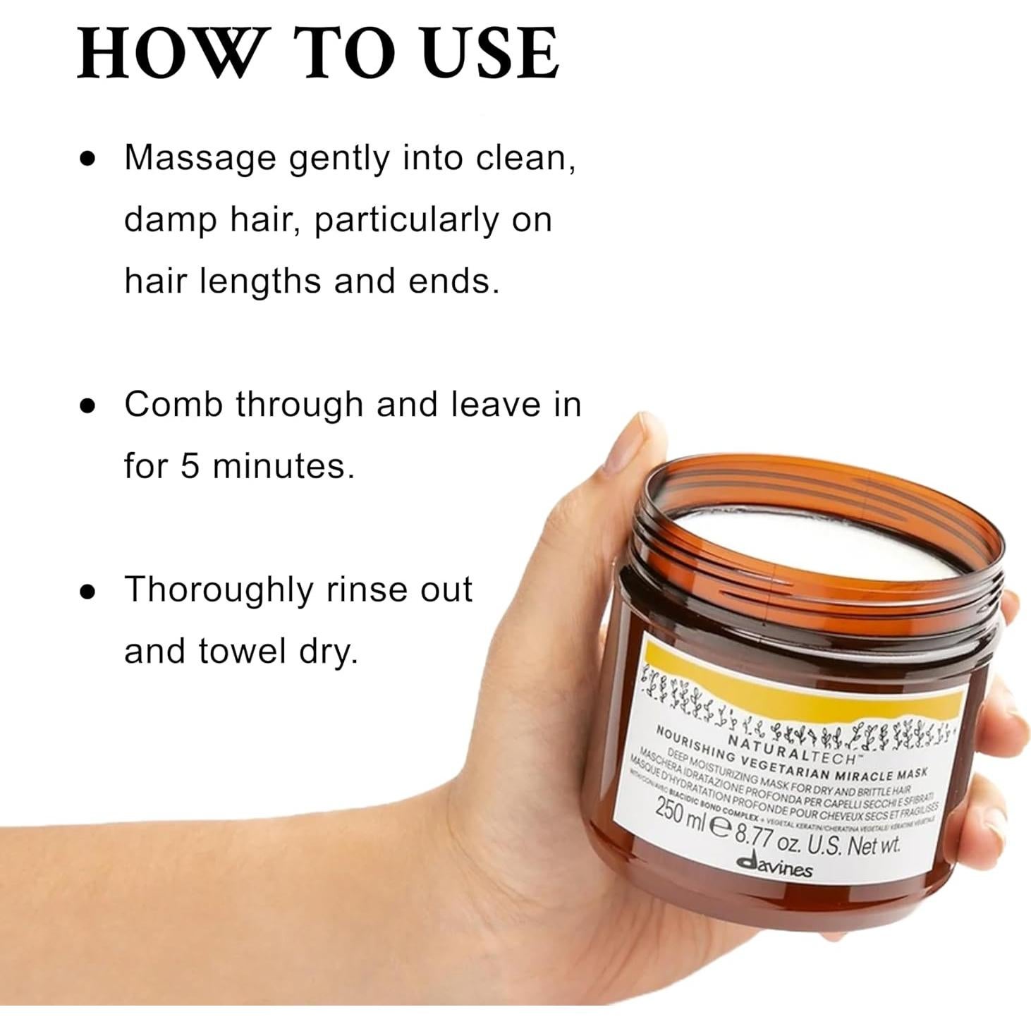 Máscara Capilar Davines Naturaltech Nourishing 260 ml Hidratante