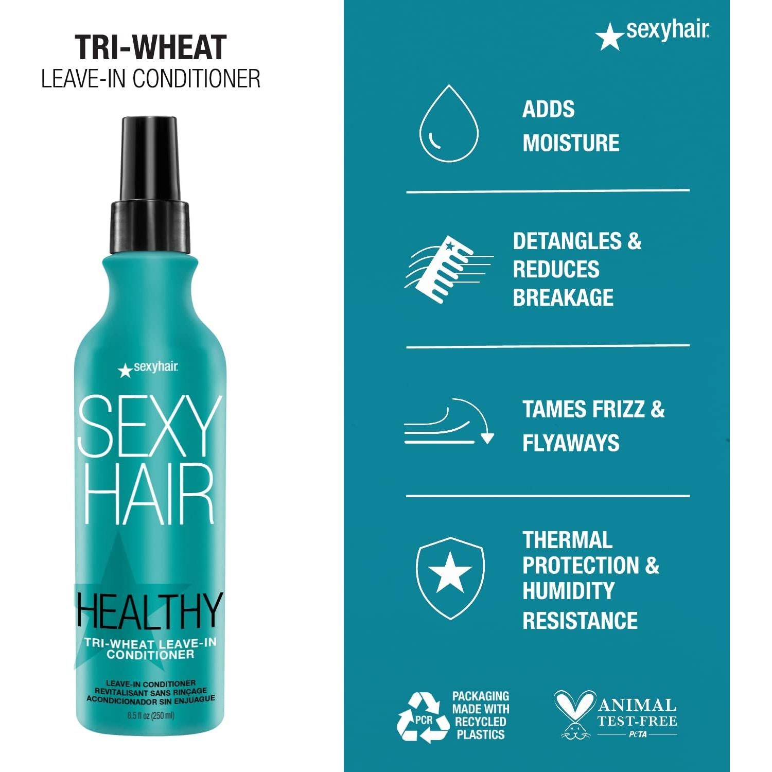 Acondicionador Sin Enjuague SexyHair Tri-Trigo 250 ml