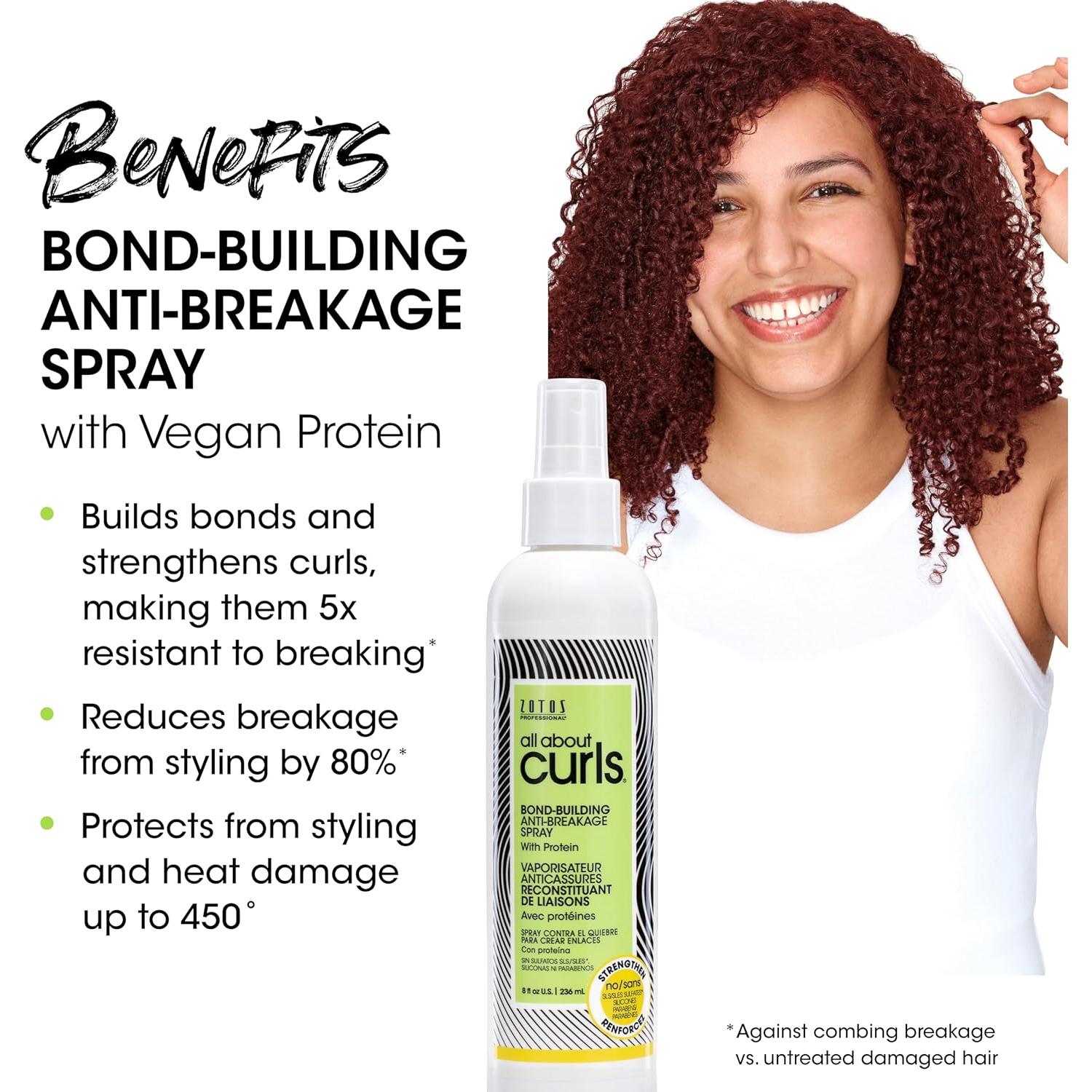 Spray Antirrotura Todo Sobre Rizos 236.6 ml Vegano y Sin Sulfatos