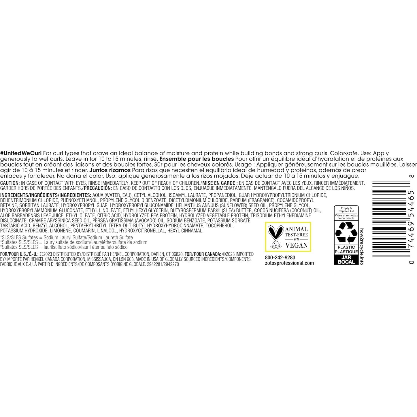 Crema Tratamiento Todo Sobre Rizos 236ml Vegana Sin Sulfatos