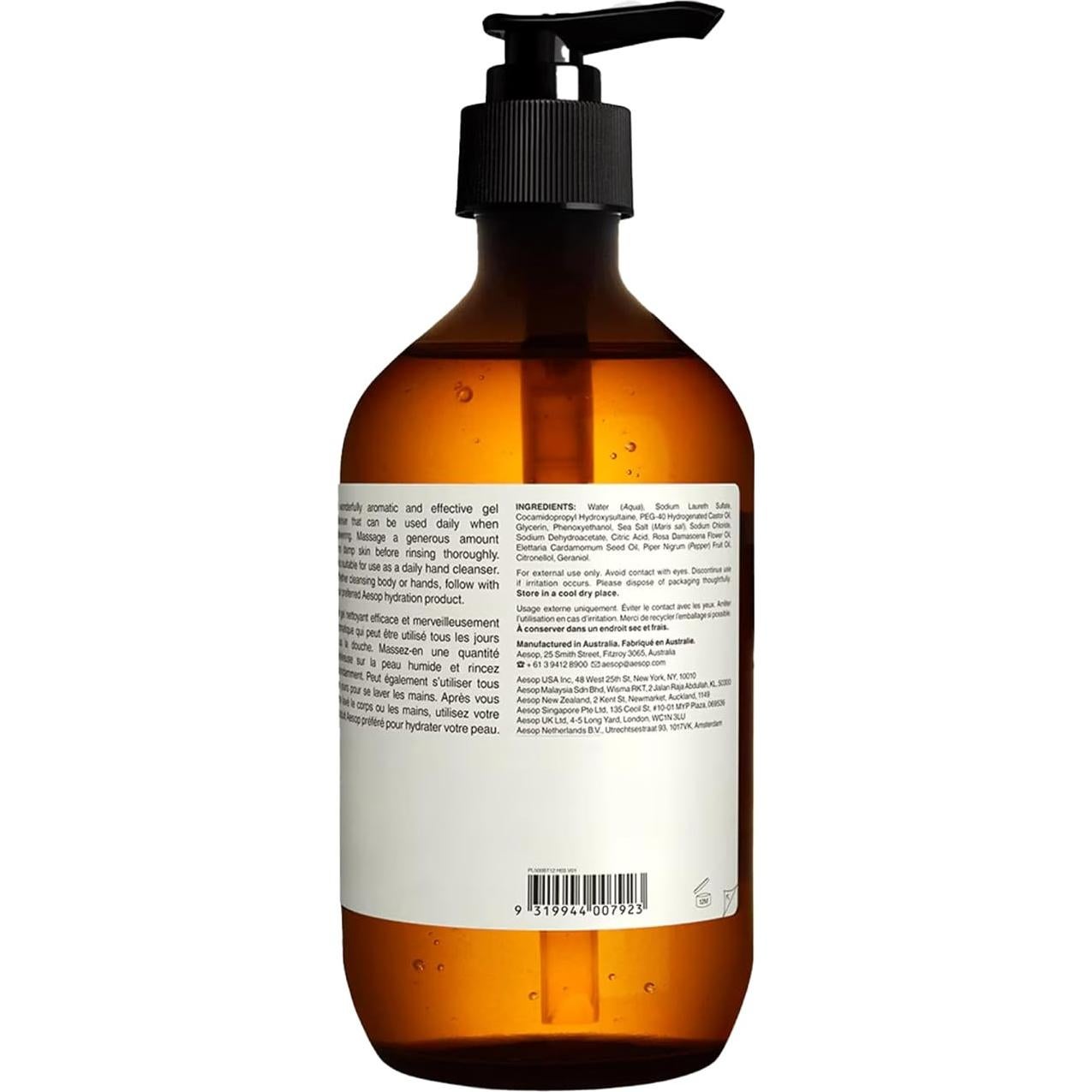 Limpiador Corporal Aesop Rosa 500 mL - Suave y Aromático