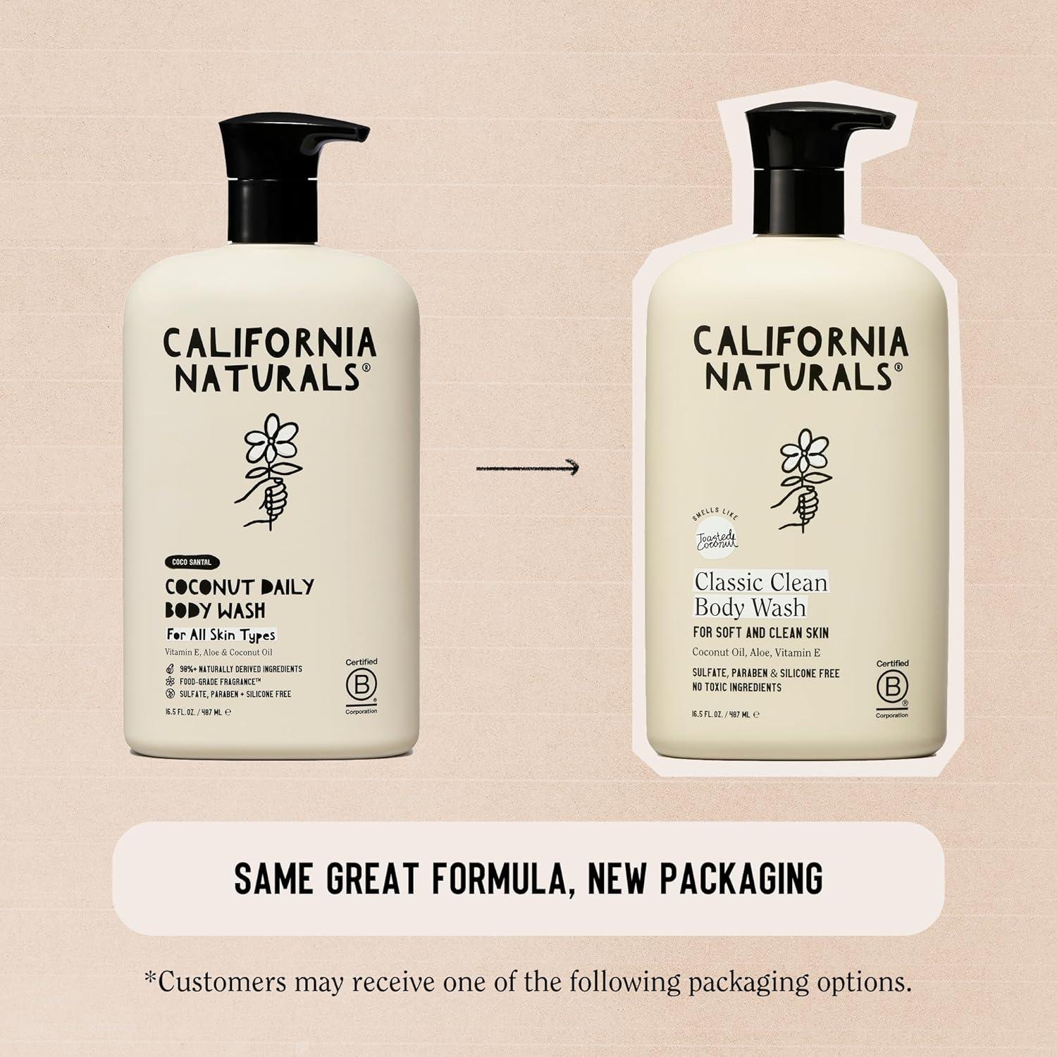 Gel de Ducha California Naturals Coco 489.2 ml Vegano Hidratante