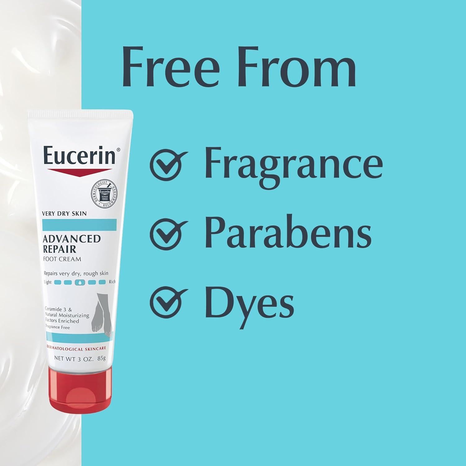 Crema para Pies Eucerin Advanced Repair 85g - Hidratante Sin Fragancia