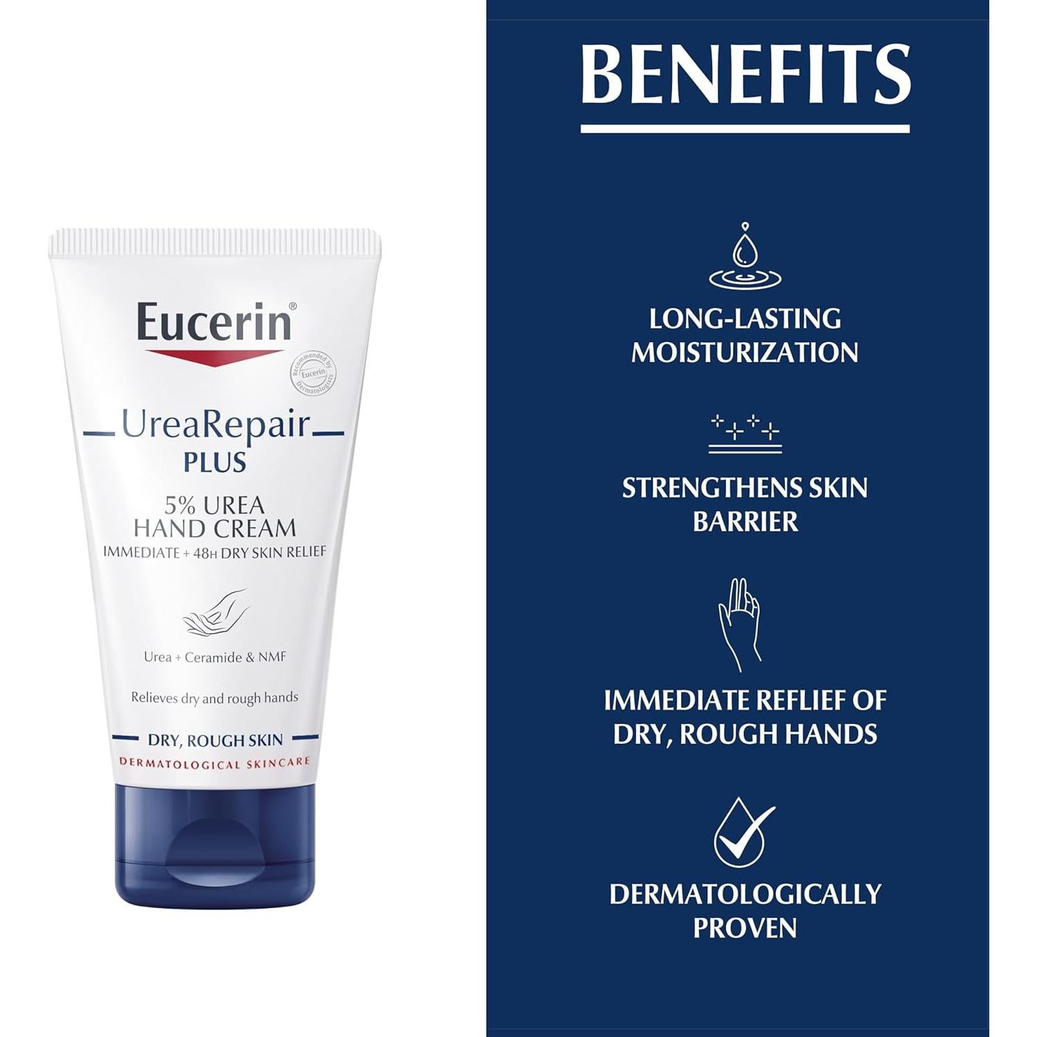 Crema de Manos Eucerin Urearepair Plus 75ml - 5% Urea