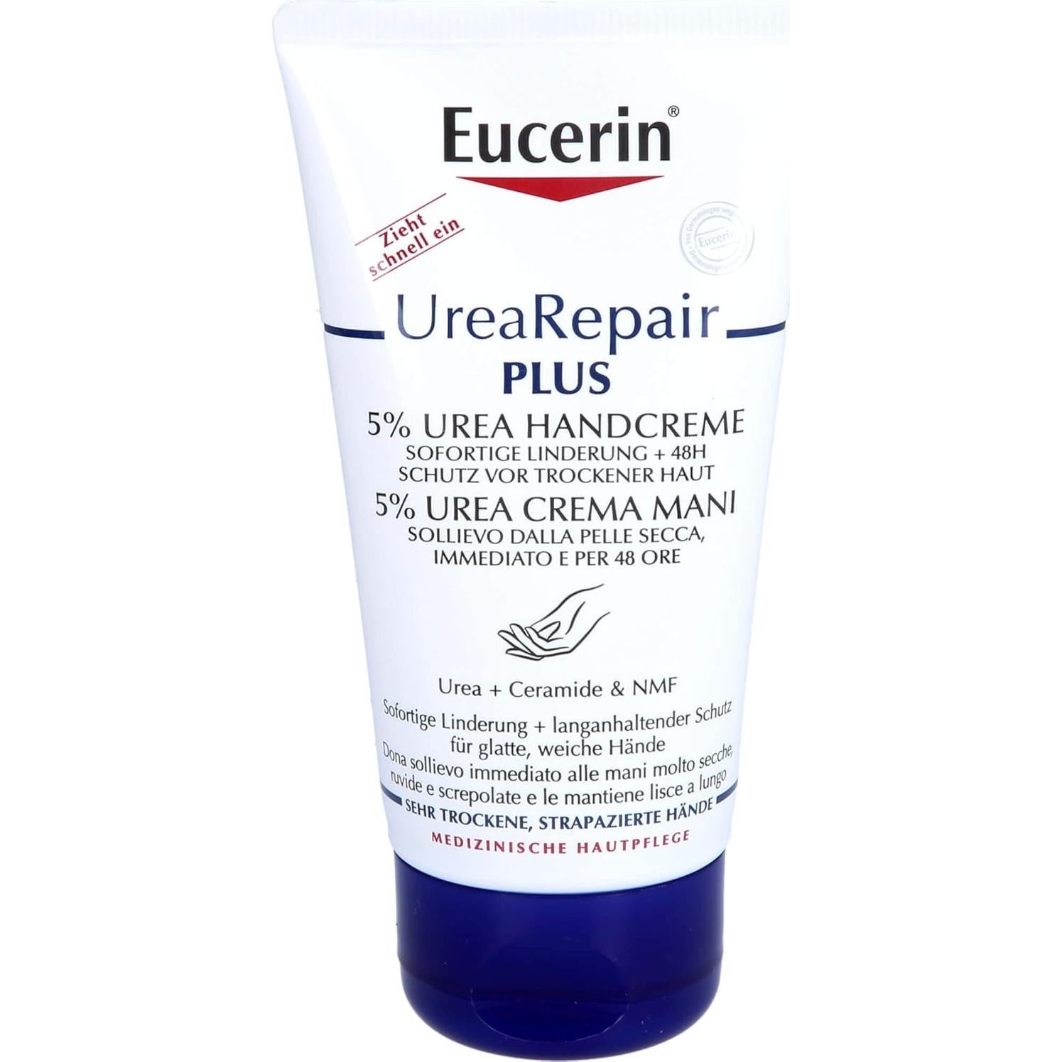 Crema de Manos Eucerin 75ml 5% Urea y Lactato Hidratante