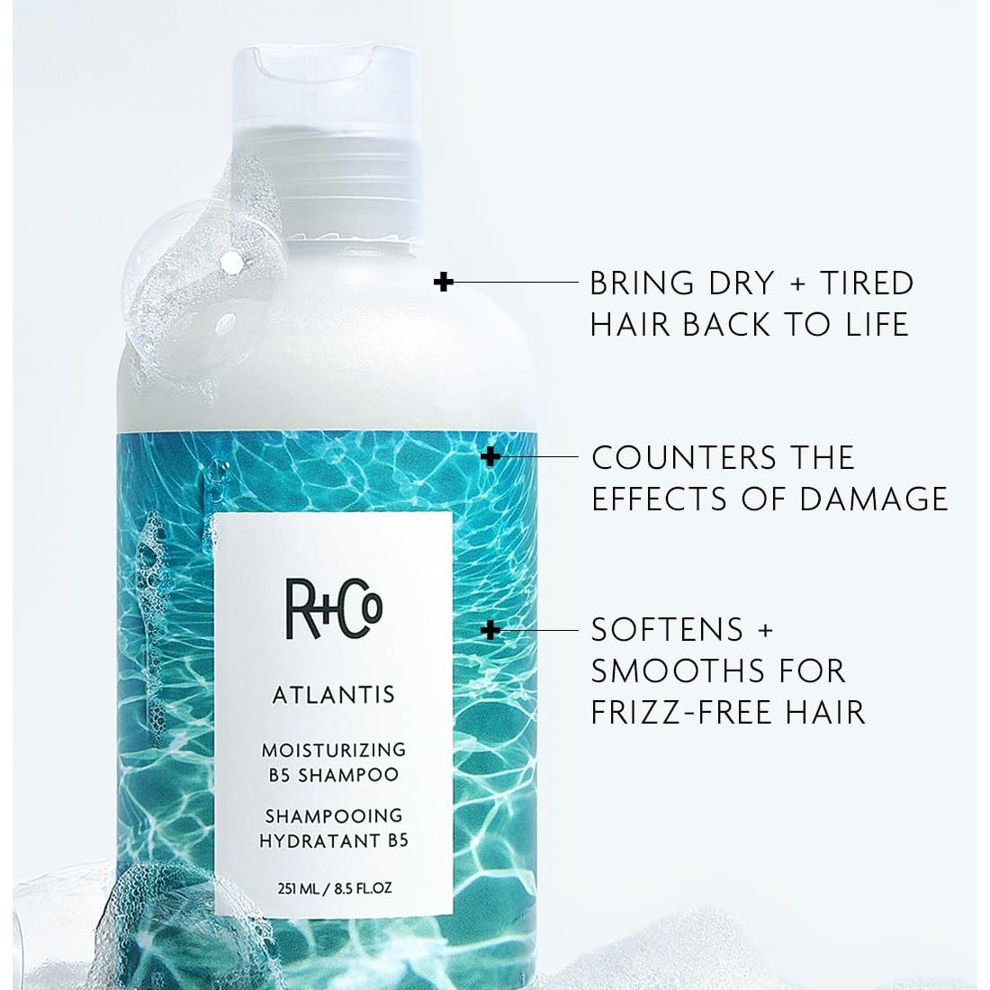 Champú Hidratante R+Co Atlantis 59 ml - Brillo y Control de Frizz