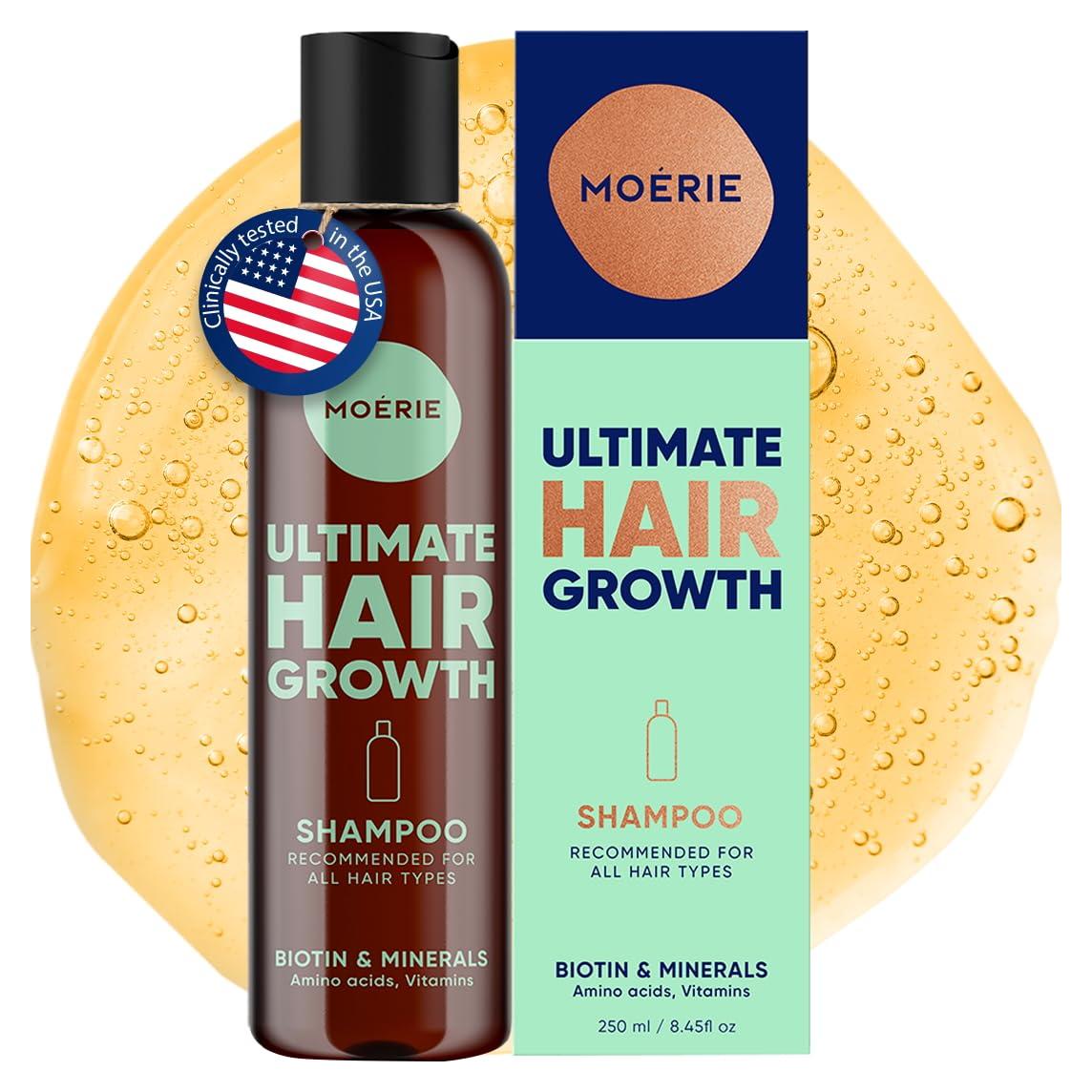 Champú Moerie 250ml para Crecimiento Cabello Fino y Grueso