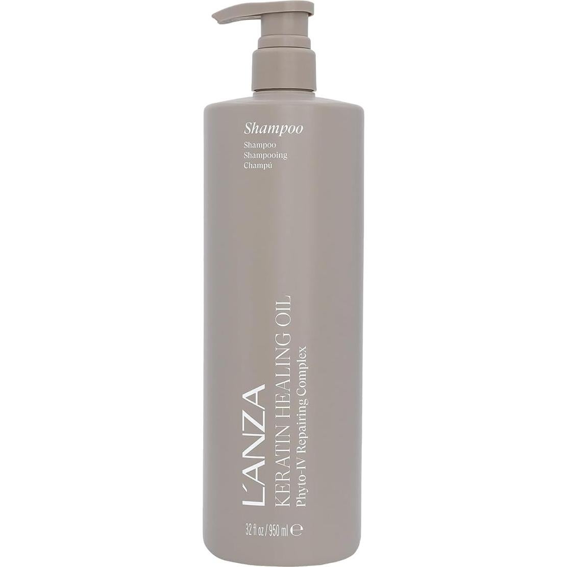 Champú Lustroso L'ANZA 950ml Aceite de Keratina para Cabello Seco
