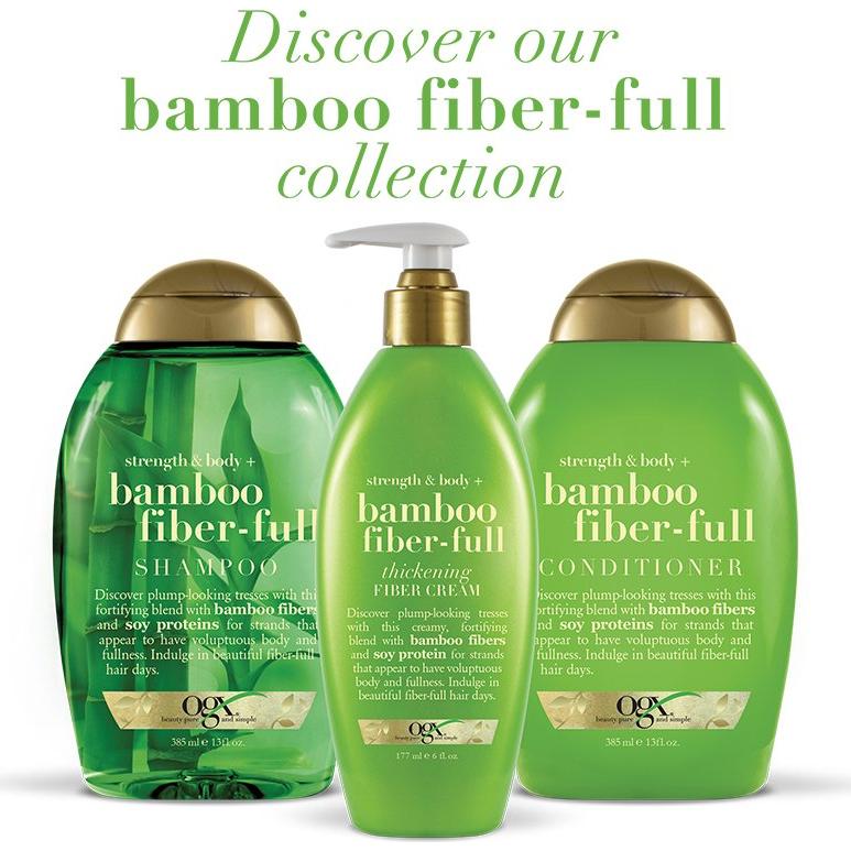 Acondicionador OGX Fortalecimiento Fibra de Bambú 368g