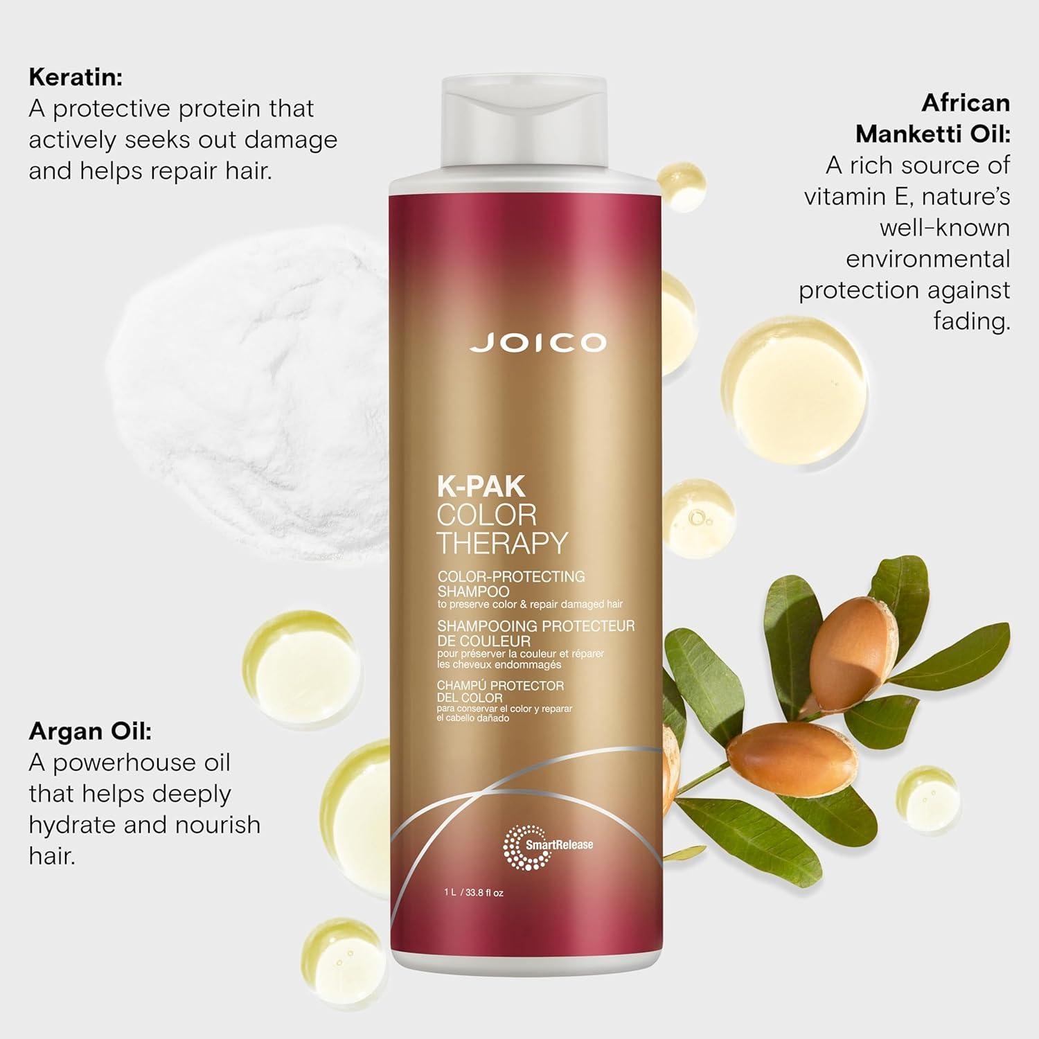 Champú Protector de Color Joico K-PAK 1000 ml - Brillo y Elasticidad