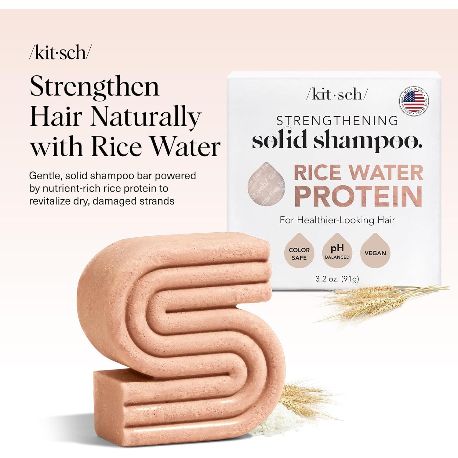 Champú en Barra Kitsch Agua de Arroz 90.7 g - Cabello Seco