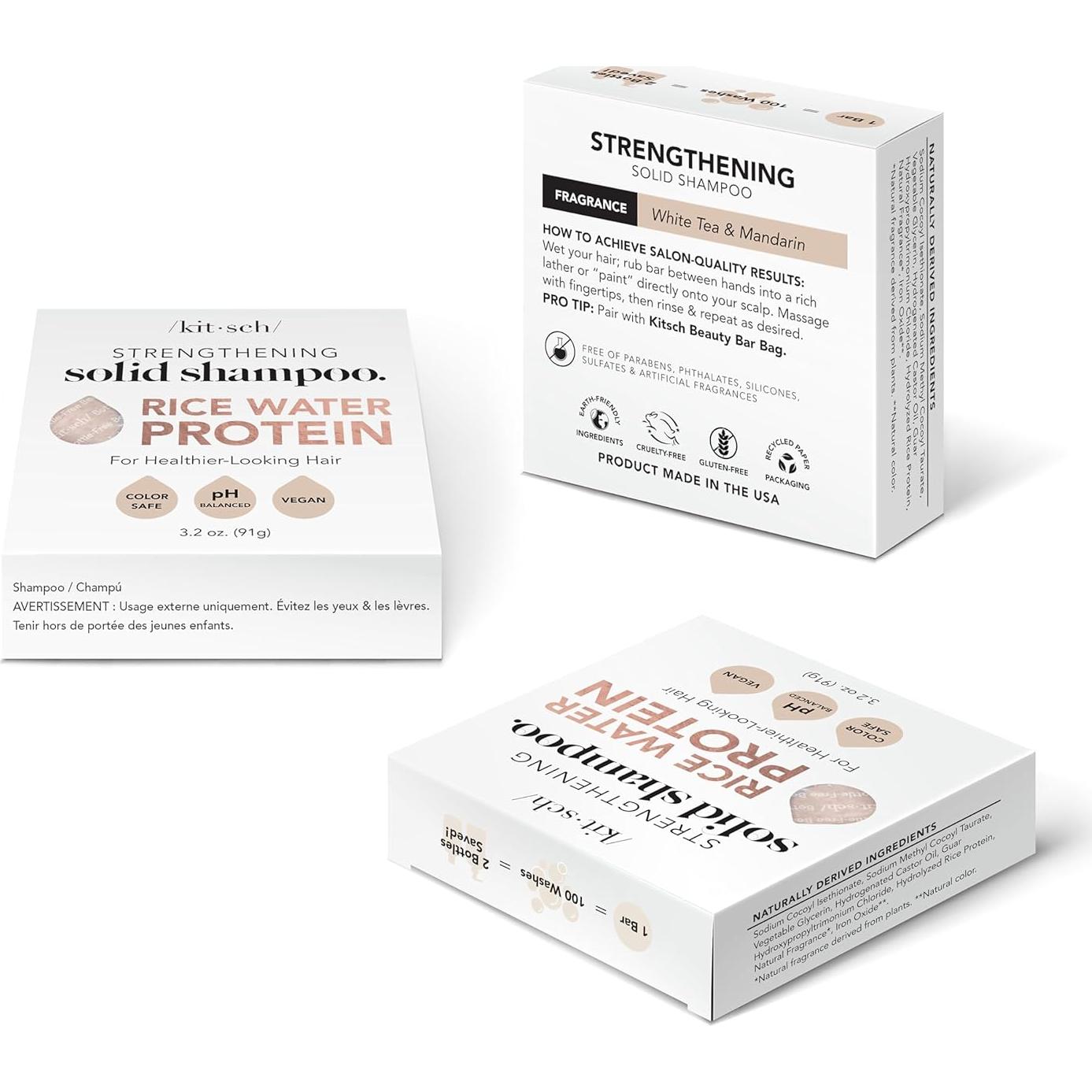 Champú en Barra Kitsch Agua de Arroz 90.7 g - Cabello Seco