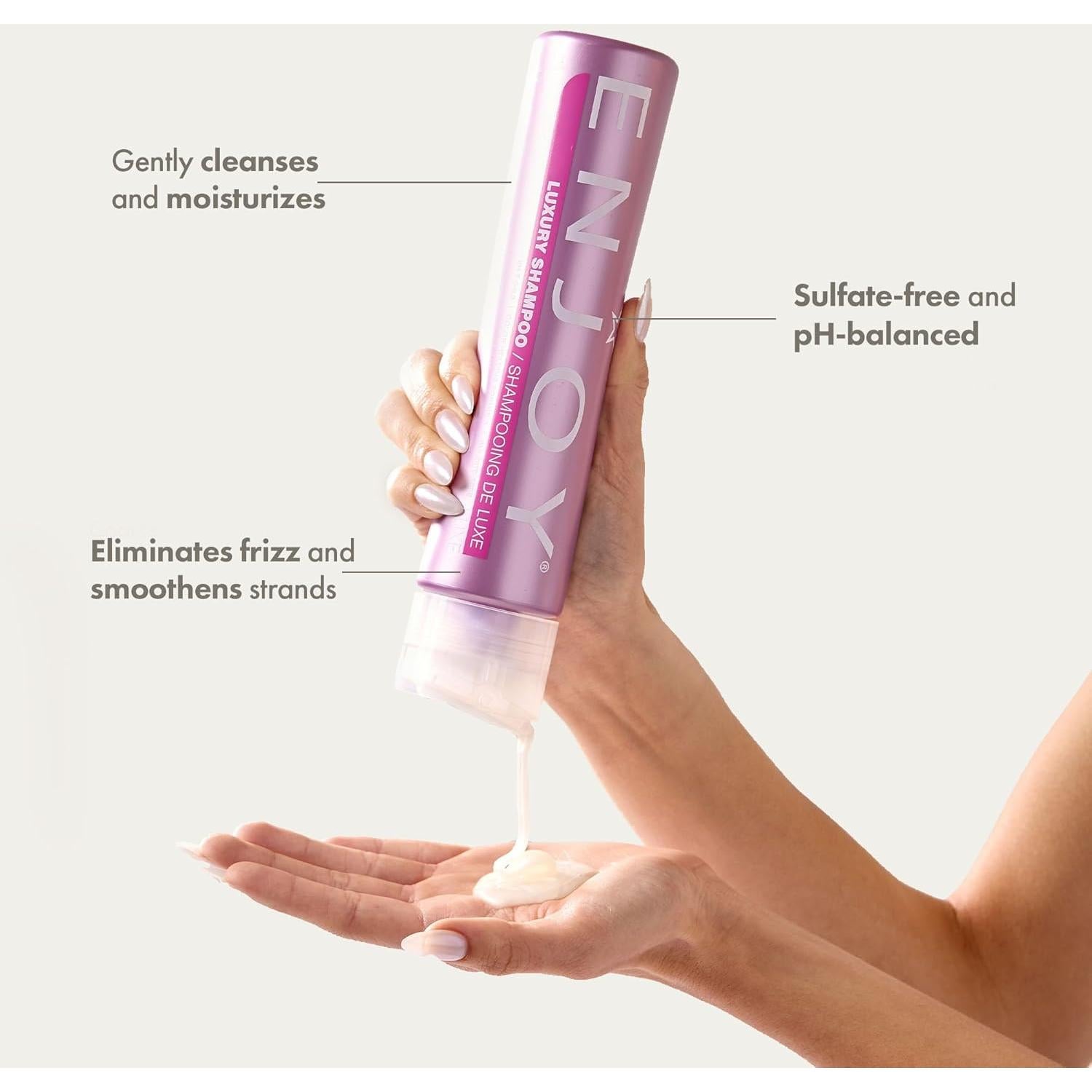 Champú Enjoy 300 ml - Libre de Sulfatos, Hidratante, Anti Frizz