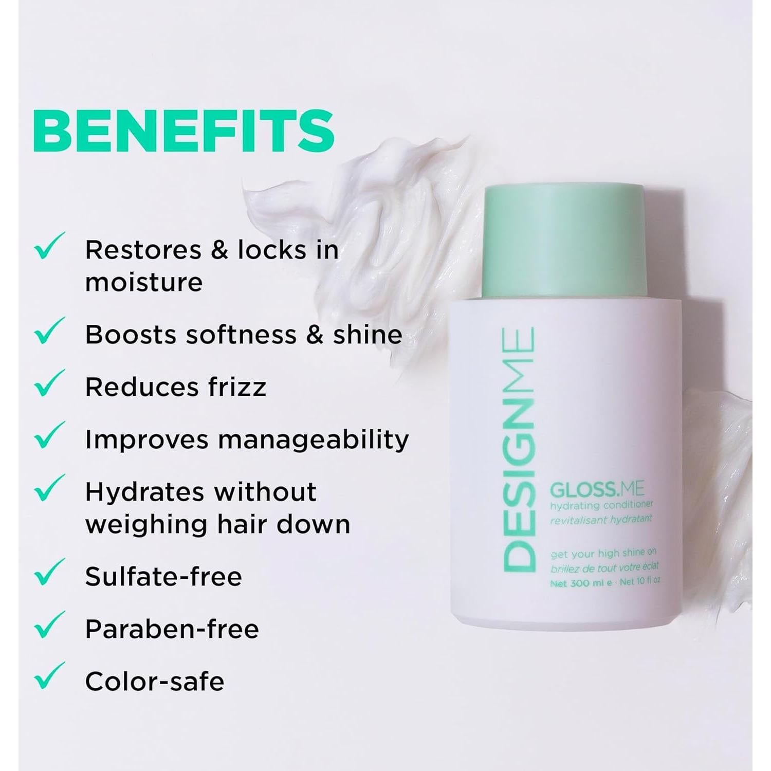 Acondicionador Hidratante GLOSS.ME Design.Me 296 ml para Cabello Dañado