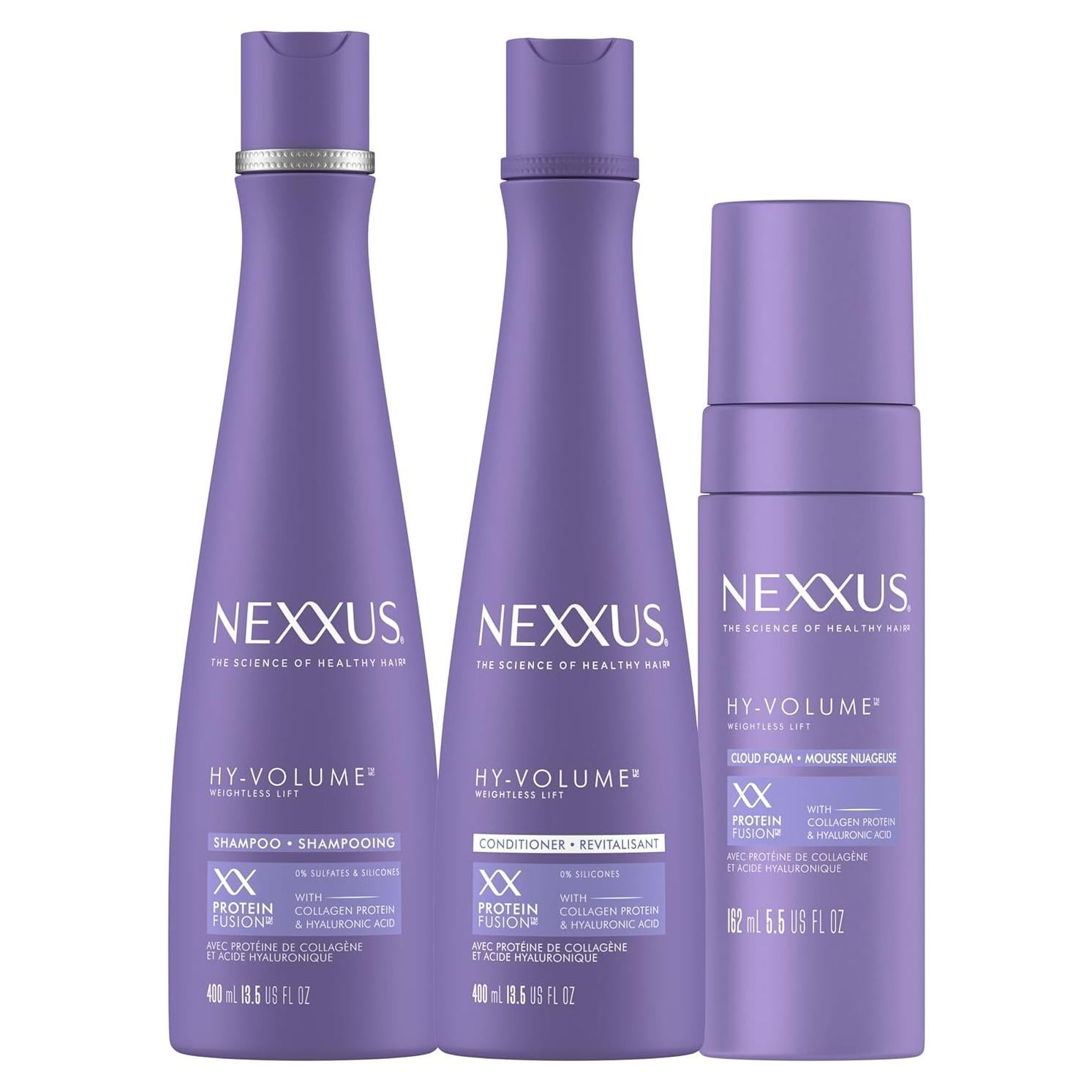 Paquete de Cuidado del Cabello Nexxus: Champú, Acondicionador y Tratamiento