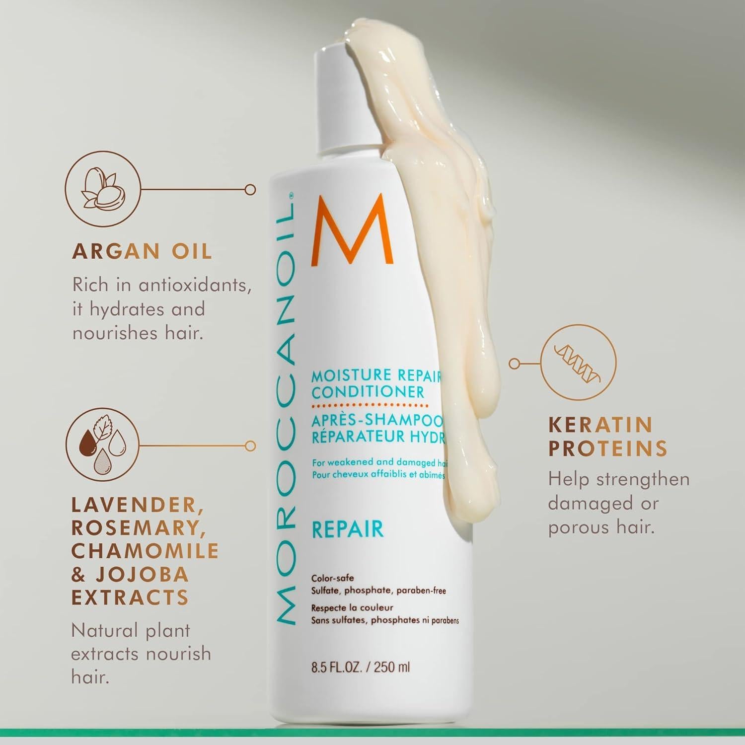 Champú y Acondicionador Moroccanoil Moisture Repair 250 ml