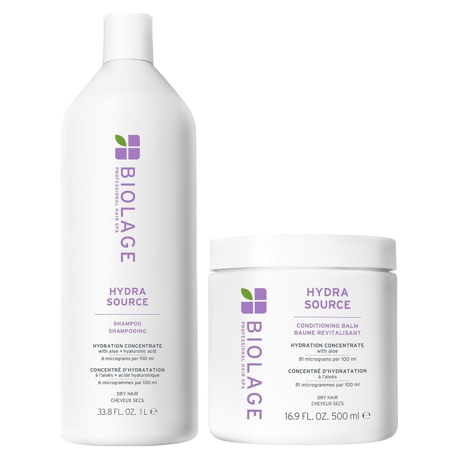 Conjunto Champú y Acondicionador Biolage Hydra Source 2x1000ml