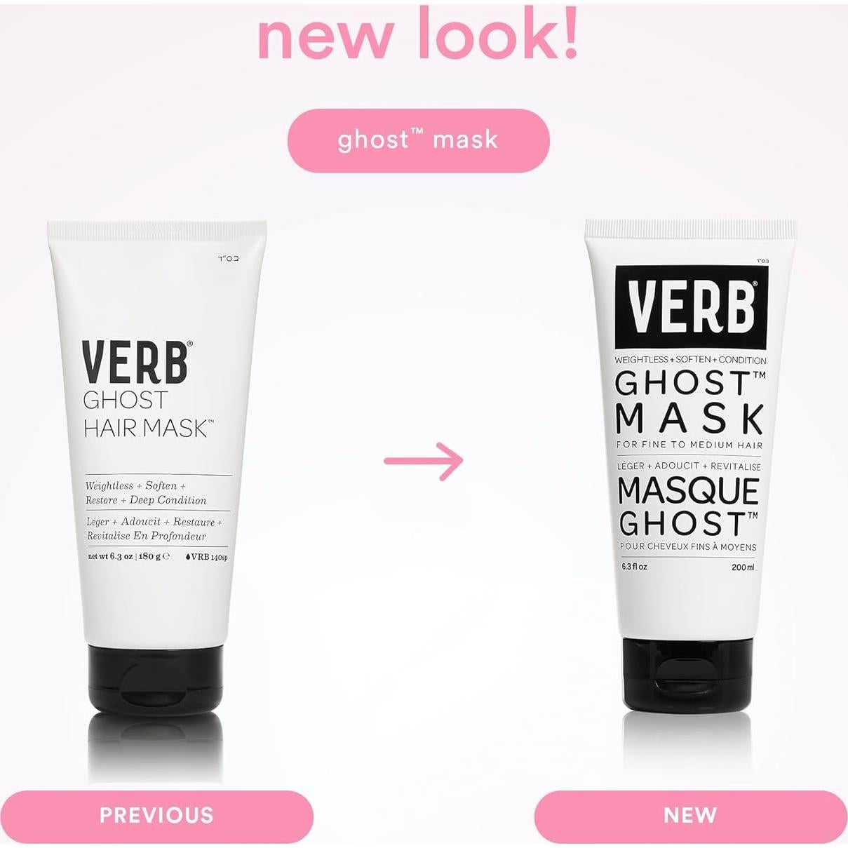 Máscara Capilar Vegana Verb Fantasma 185 ml - Hidratación Profunda