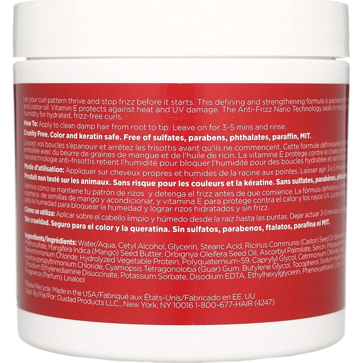 Mascarilla para Cabello Rizado Ouidad 311 g - Control Frizz