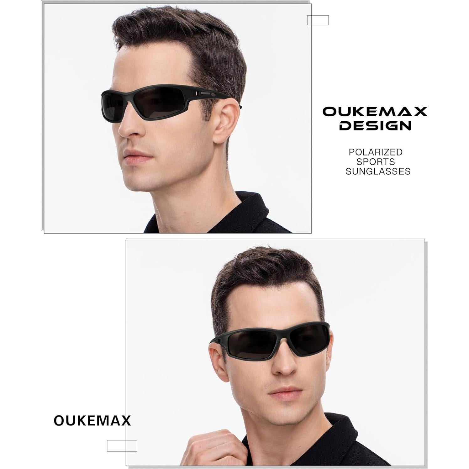 Gafas de sol polarizadas OUKEMAX para hombres y mujeres UV400