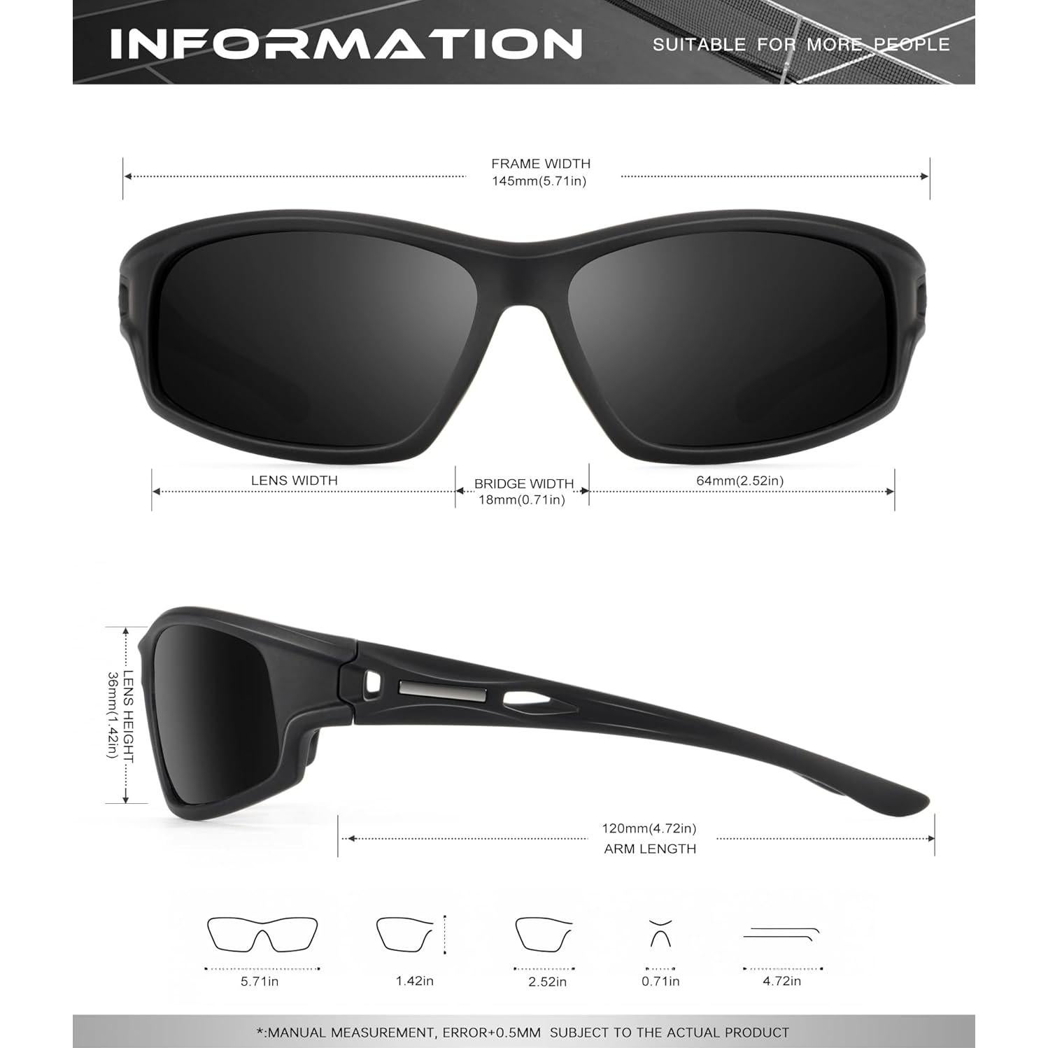 Gafas de sol polarizadas OUKEMAX para hombres y mujeres UV400