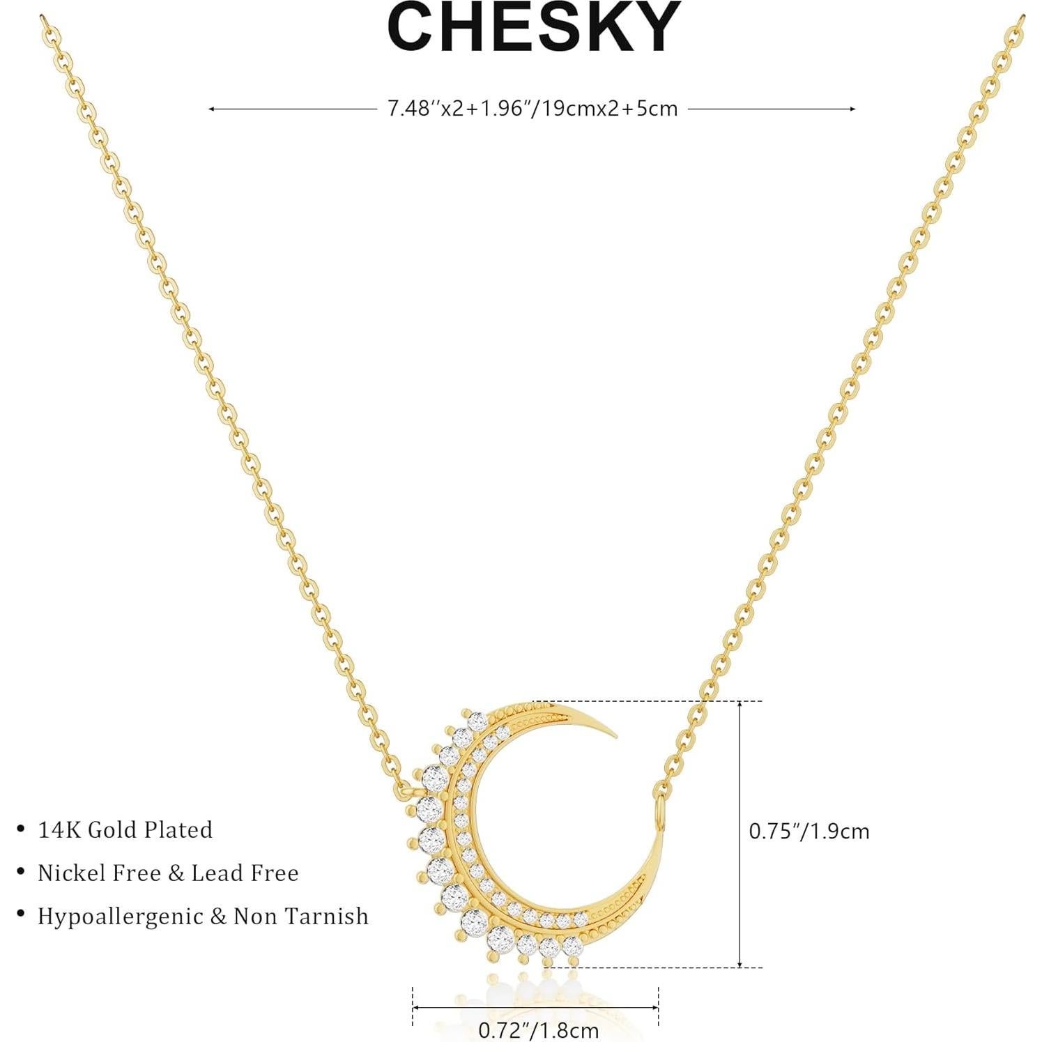 Collar en Capas CHESKY para Mujeres Oro 14k Hipoalergénico