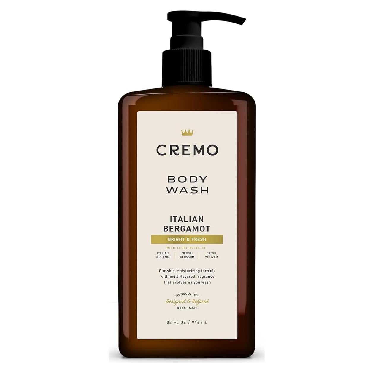 Gel de Ducha Cremo Bergamota Italiana 946 ml para Hombres