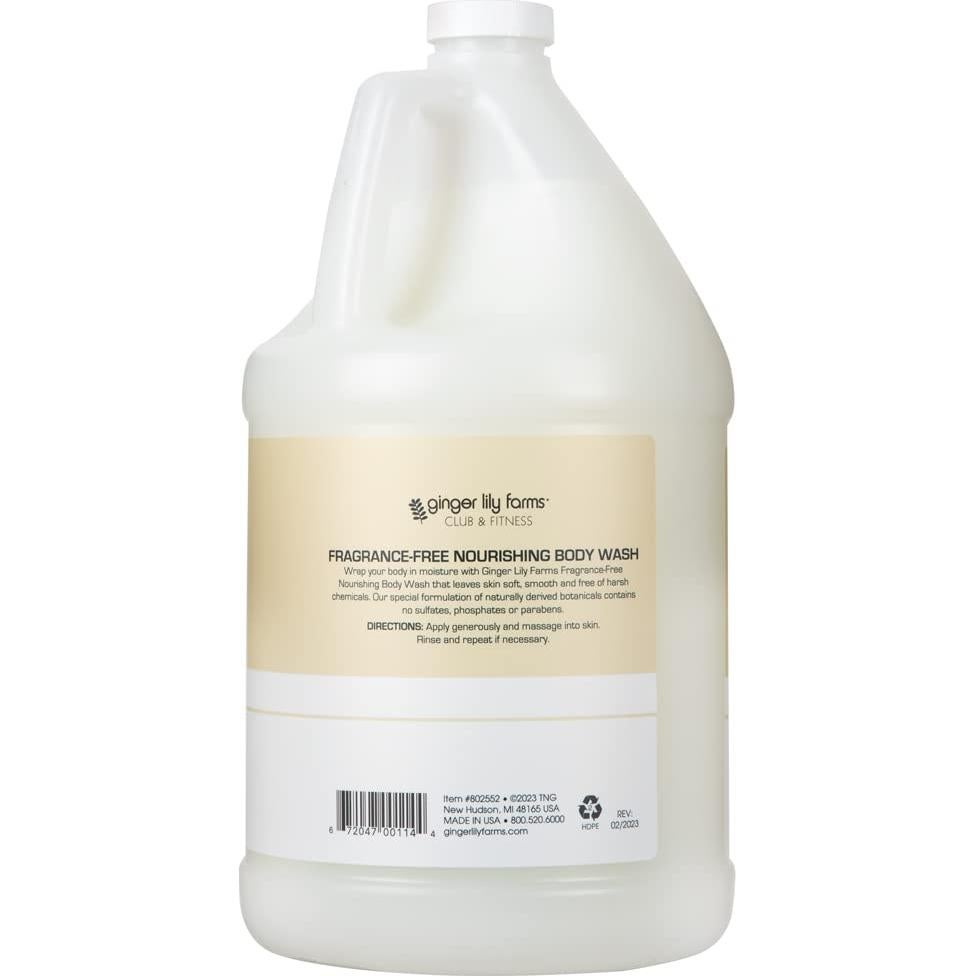 Jabón Corporal Nutritivo Sin Fragancia Ginger Lily Farms 3.78L