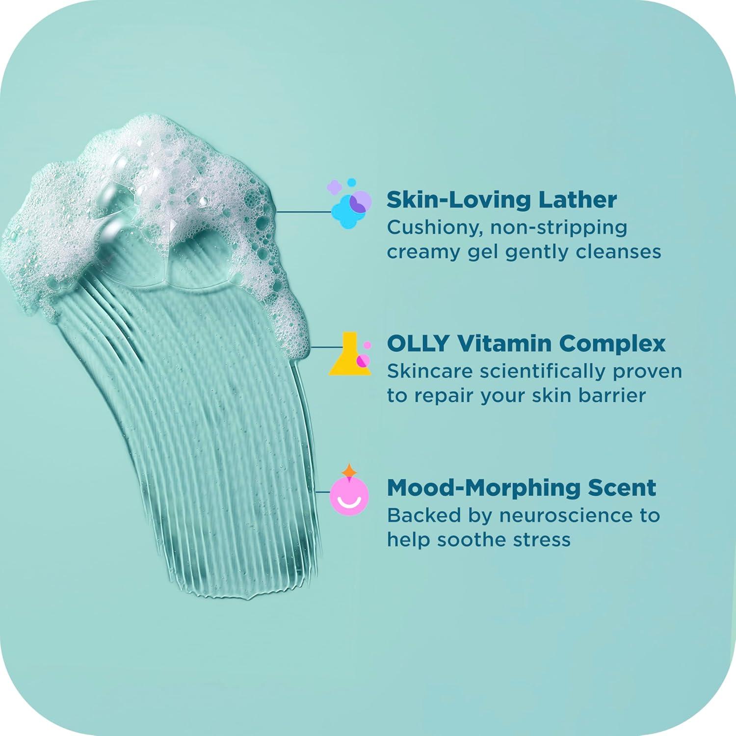 Gel de Ducha OLLYMOOD + SKIN 340 g - Hidratante y Renovador