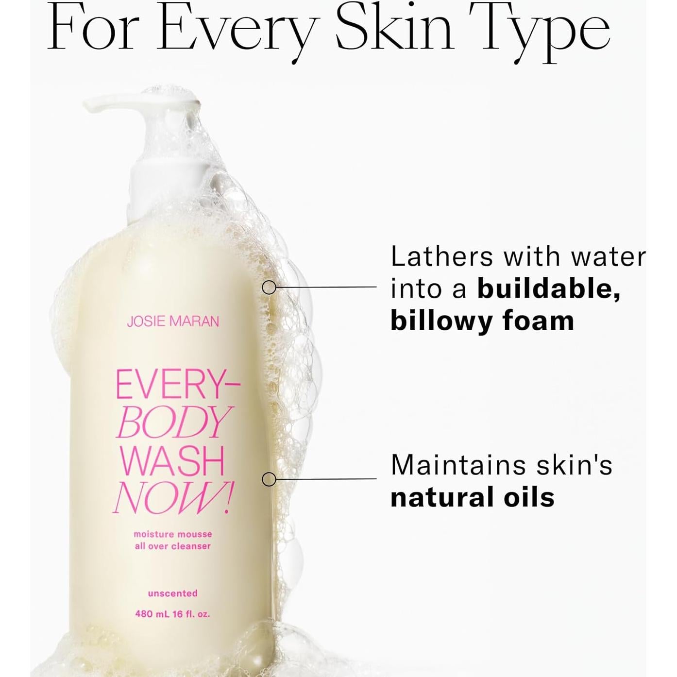 Gel de Ducha Hidratante Josie Maran EveryBODY 580 g - Aceite de Argán