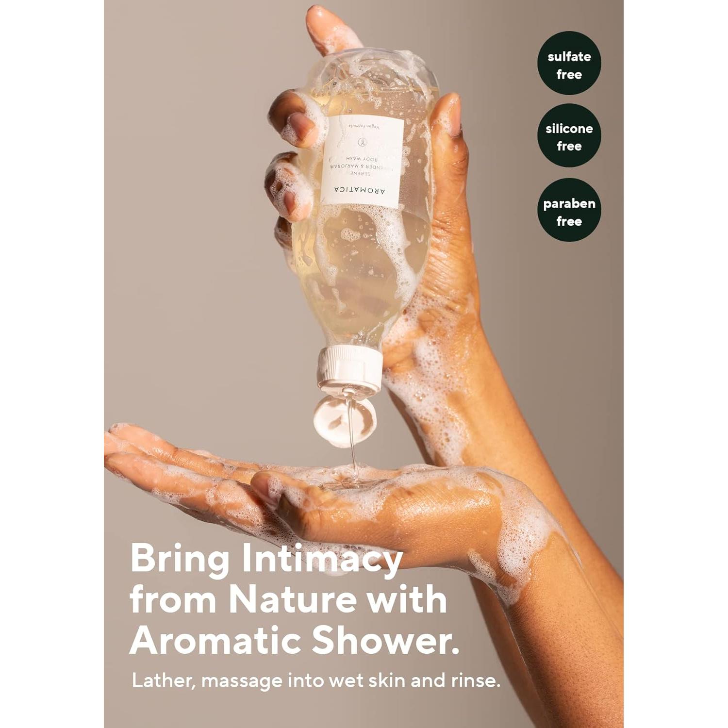 Gel de Ducha AROMATICA Serene Lavanda y Mejorana 300ml Vegano