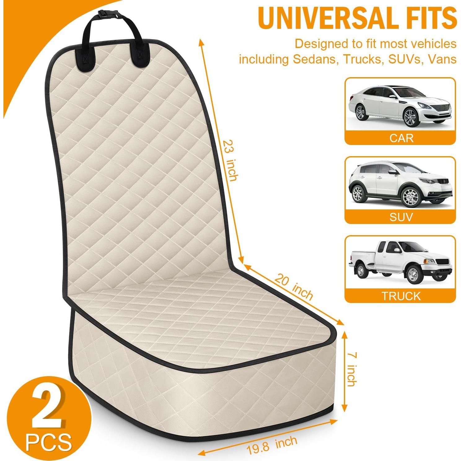 Funda de Asiento para Perros Pritent Mediana Beige 2 Paquetes