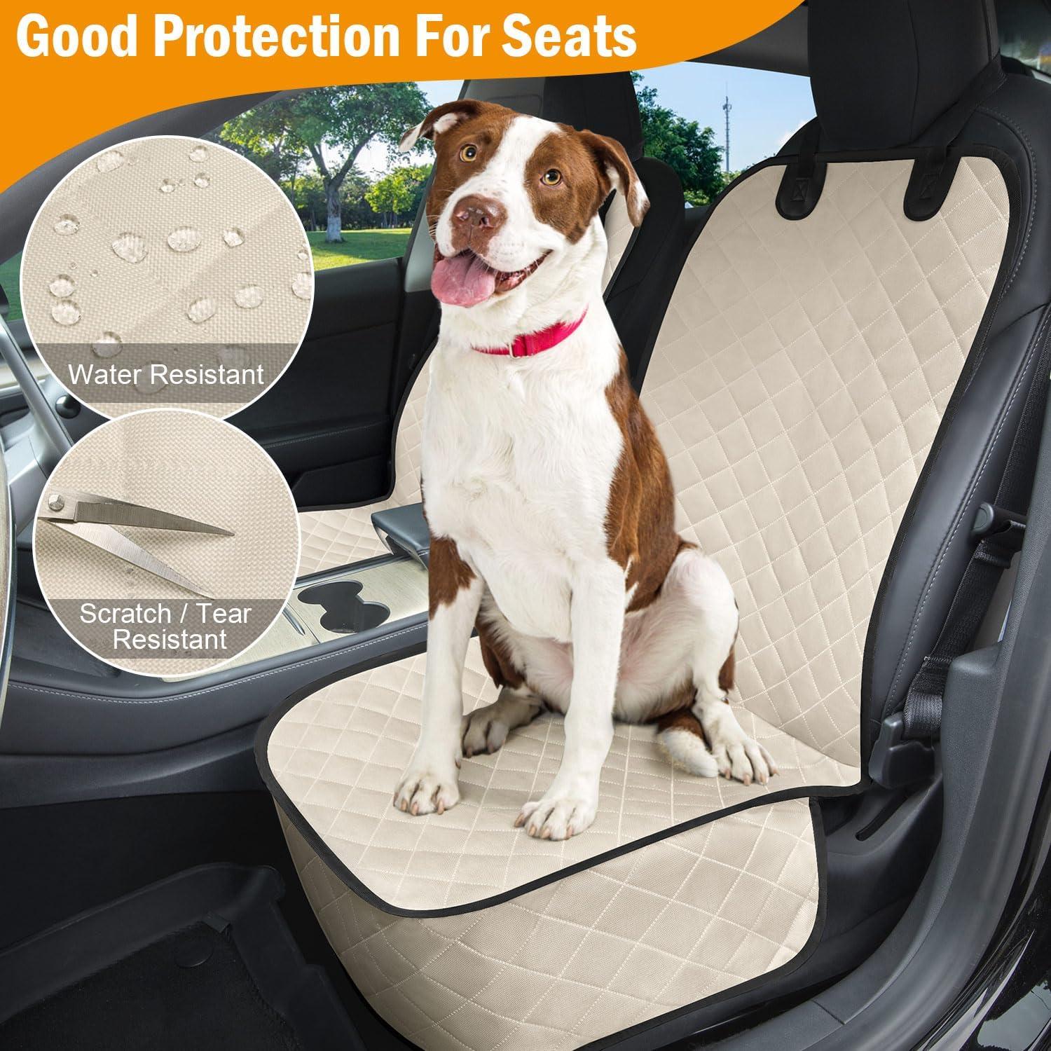 Funda de Asiento para Perros Pritent Mediana Beige 2 Paquetes