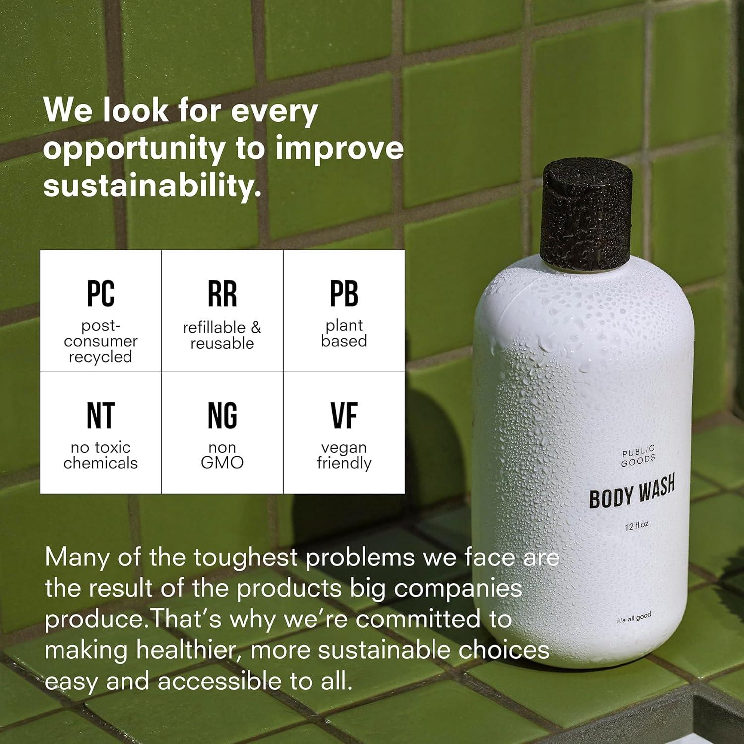 Jabón Corporal Natural Public Goods 355 ml - Vegano y Sin Sulfatos