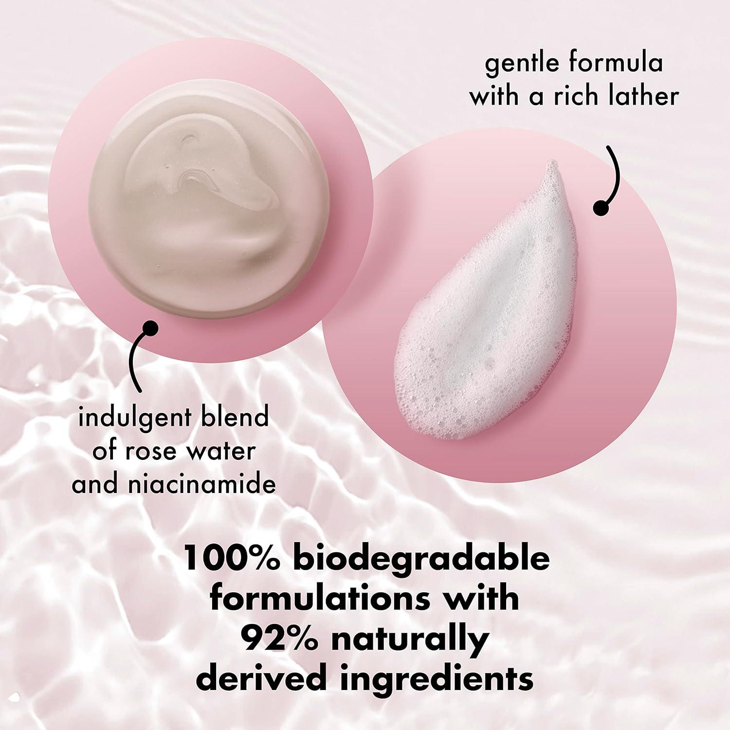 Gel de Ducha Vegano Amor Belleza y Planeta 591 ml Rosa y Niacinamida