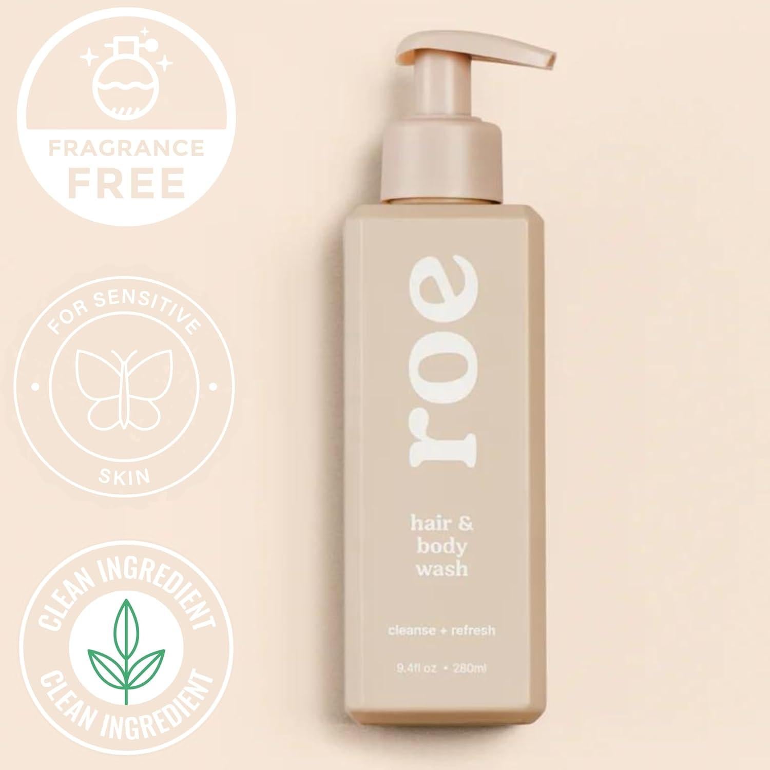 Jabón y Champú para Bebés Roe Wellness 277 ml Piel Sensible