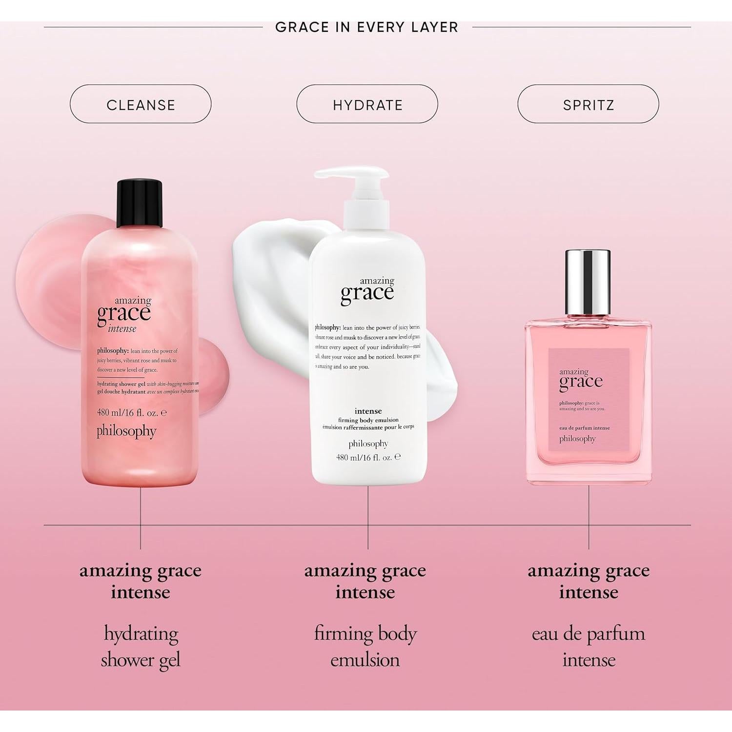 Gel de Baño Philosophy Amazing Grace 473ml - Hidratante Vegano