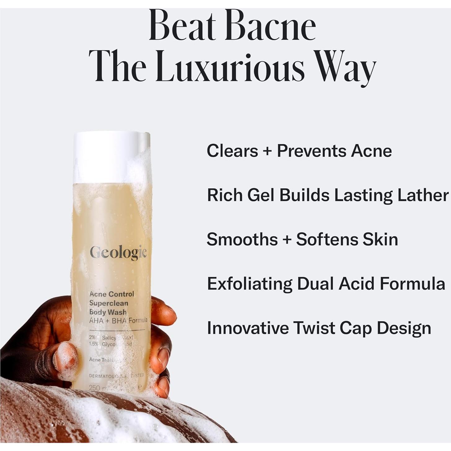 Gel de Ducha Geologie Control de Acné 248 ml AHA BHA