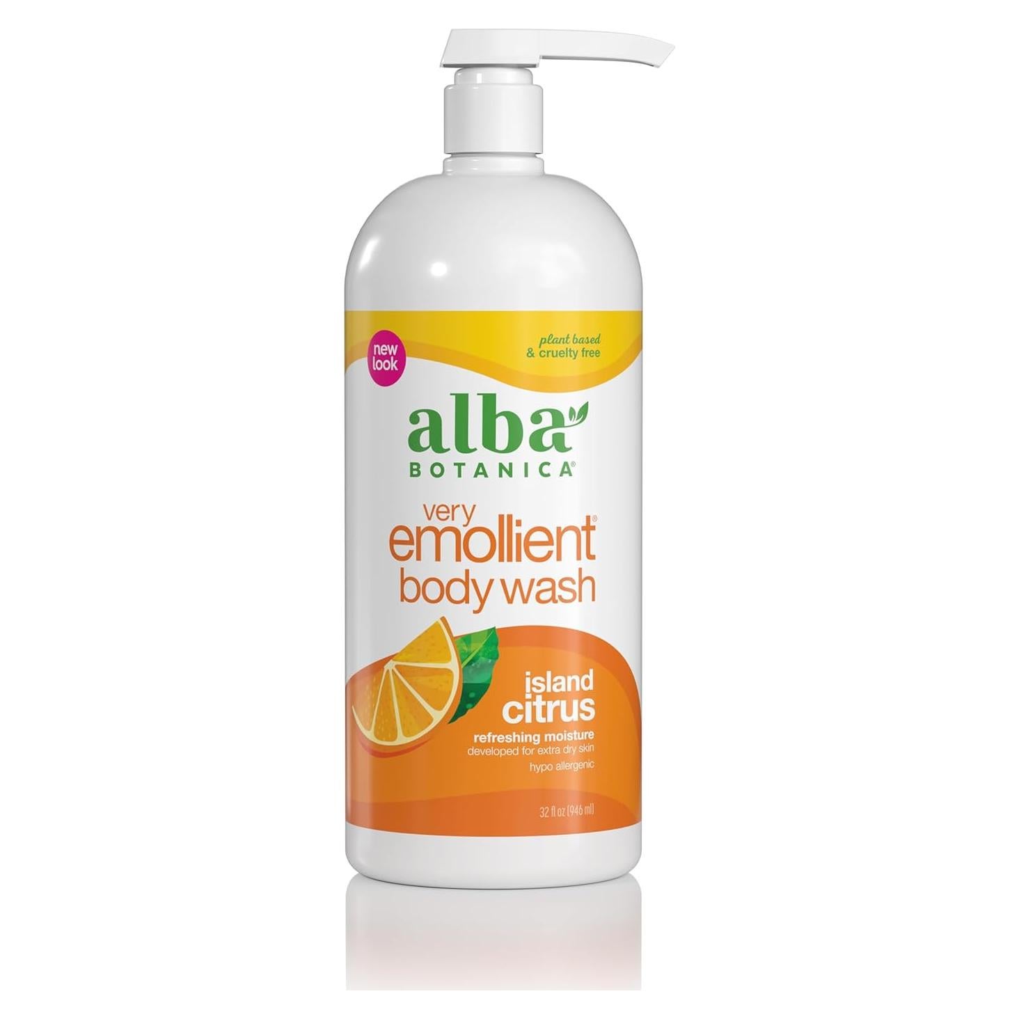 Gel de Baño Alba Botanica 32 oz Cítricos de Isla Hidratante