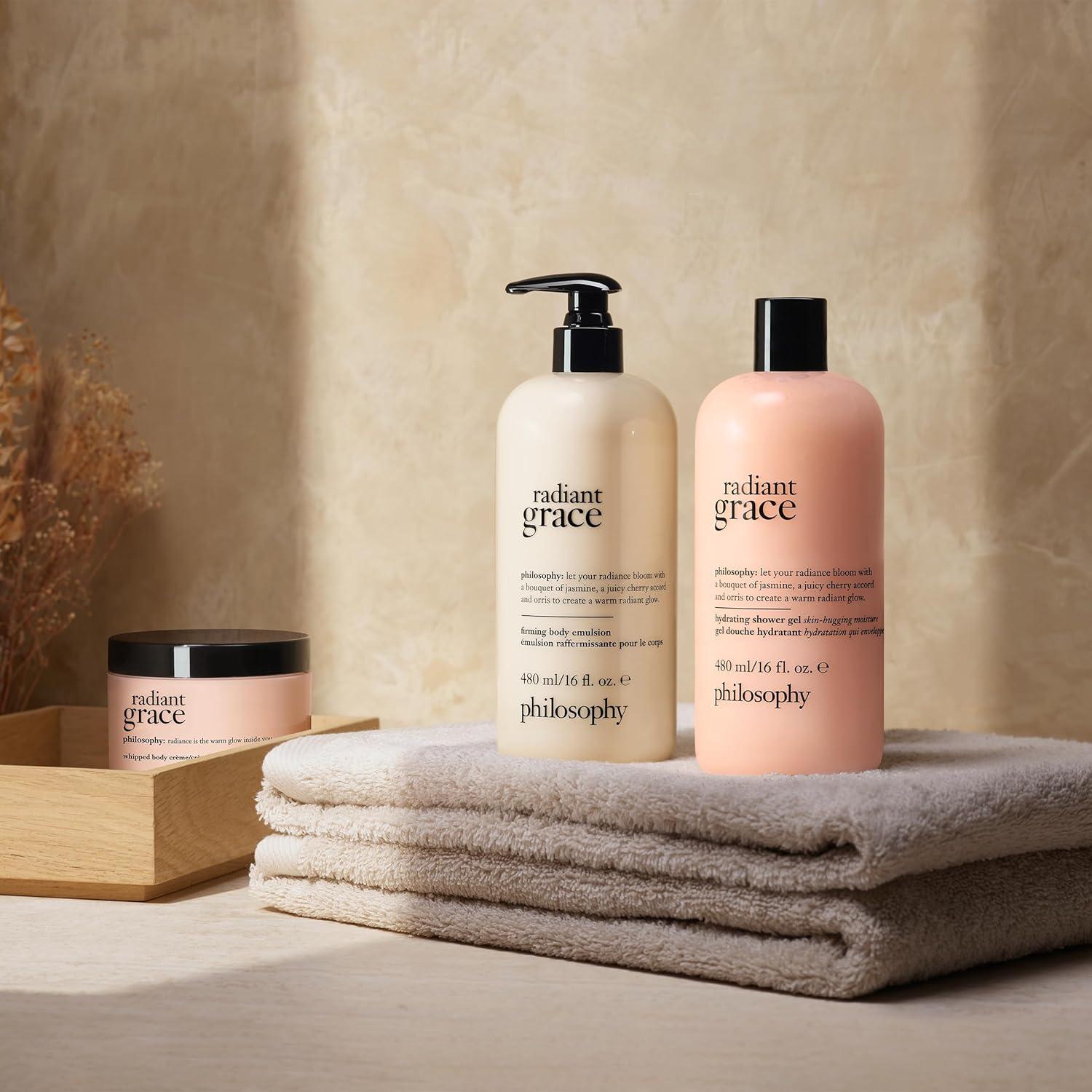 Gel de Baño e Hidratante Philosophy Radiant Grace 473ml - Jazmín y Sándalo