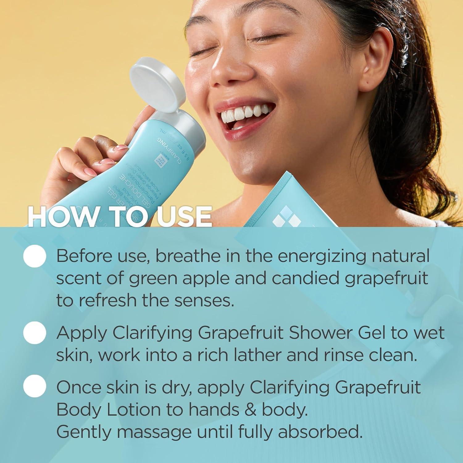 Gel de Ducha Aclarador Andalou Naturals 250 ml - Pomelo Exfoliante